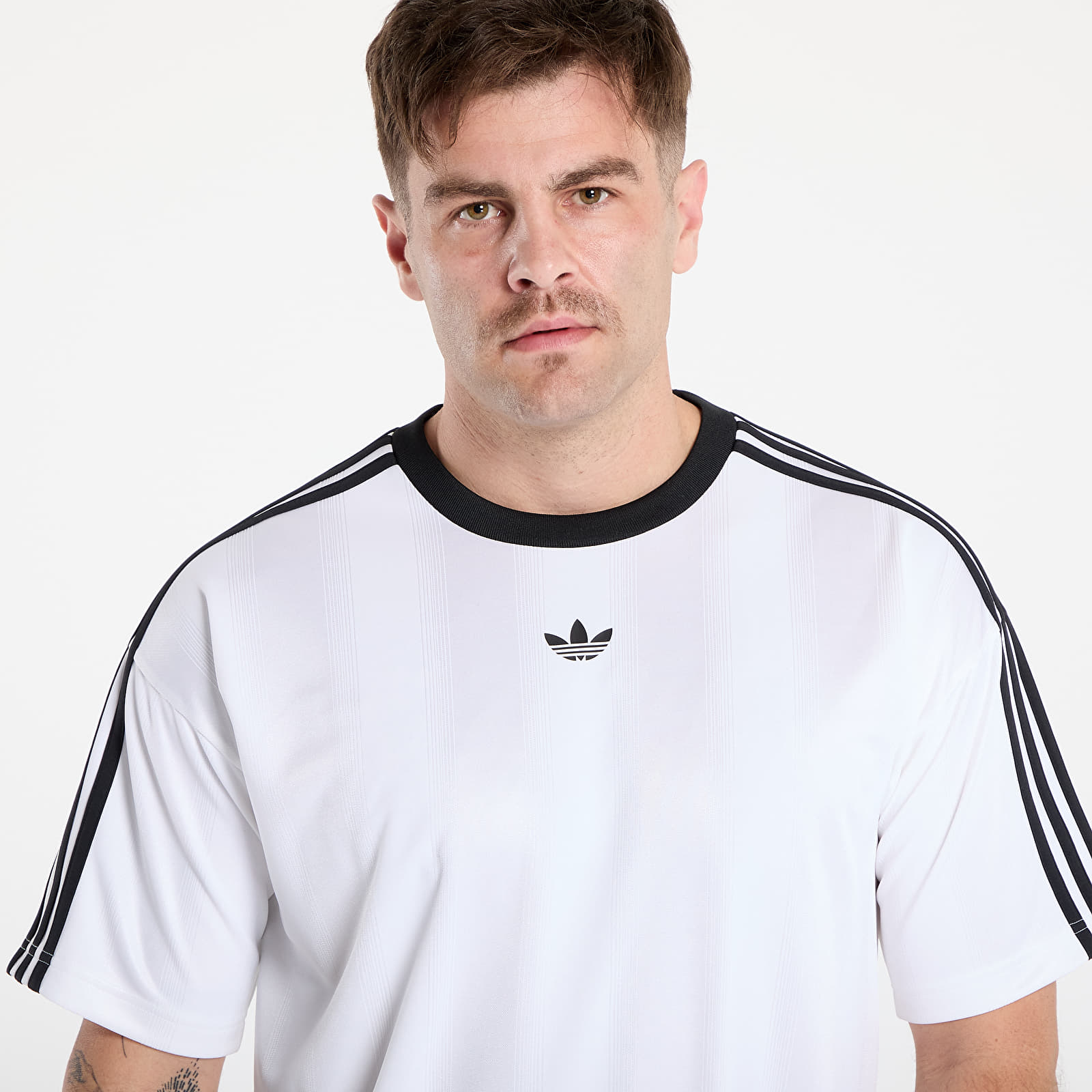 Camisetas hombre adidas Jacquard Jersey White/ Black