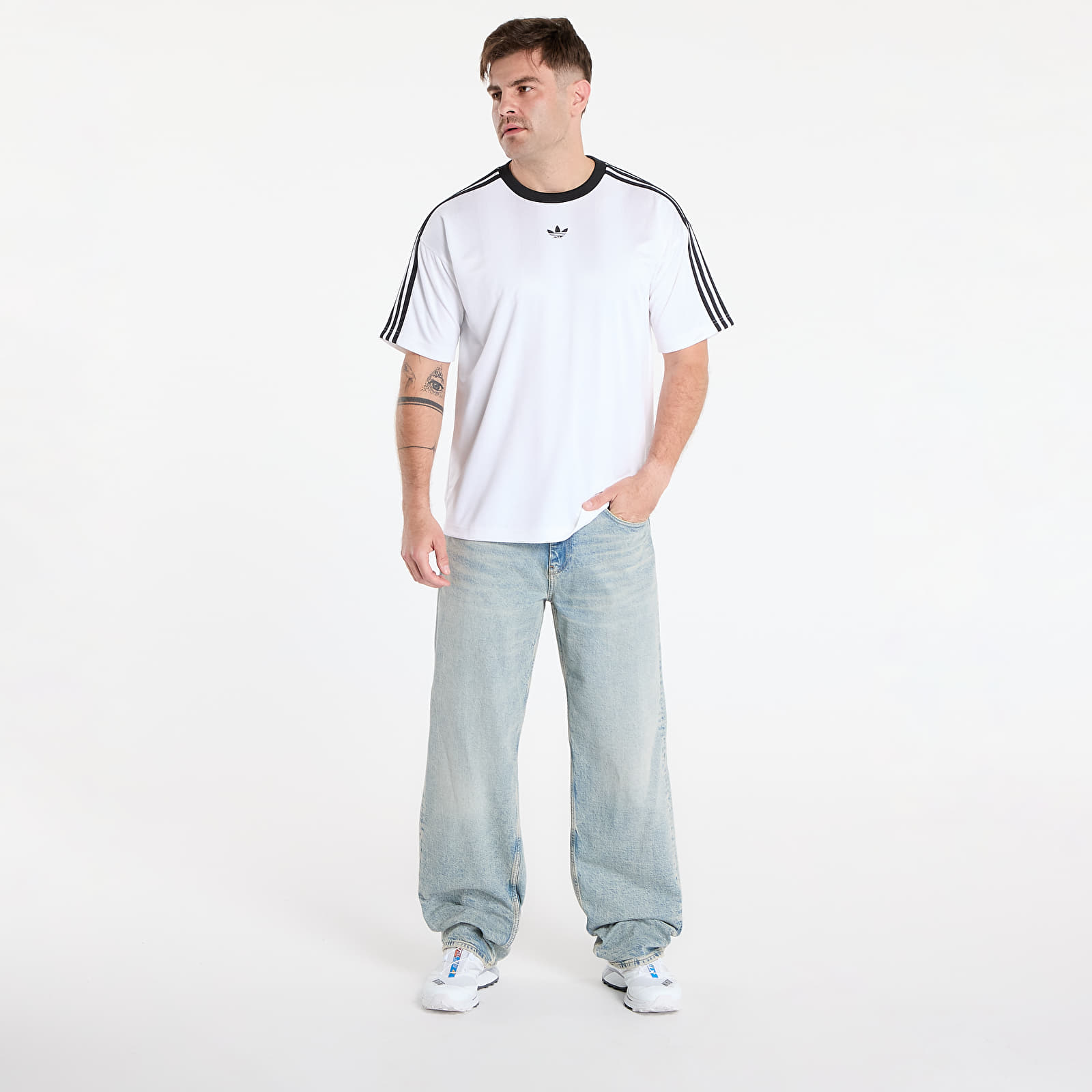 Camisetas hombre adidas Jacquard Jersey White/ Black