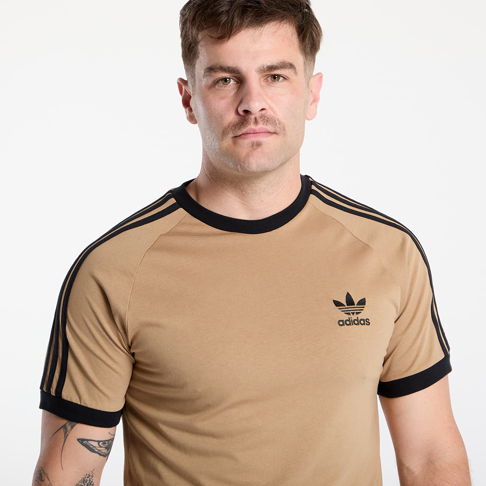 Pánská trička adidas Adicolor Classics 3-Stripes T-Shirt Cardboard/ Black