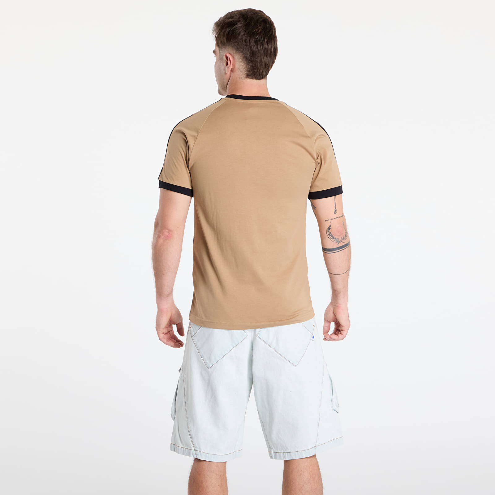 Pánská trička adidas Adicolor Classics 3-Stripes T-Shirt Cardboard/ Black