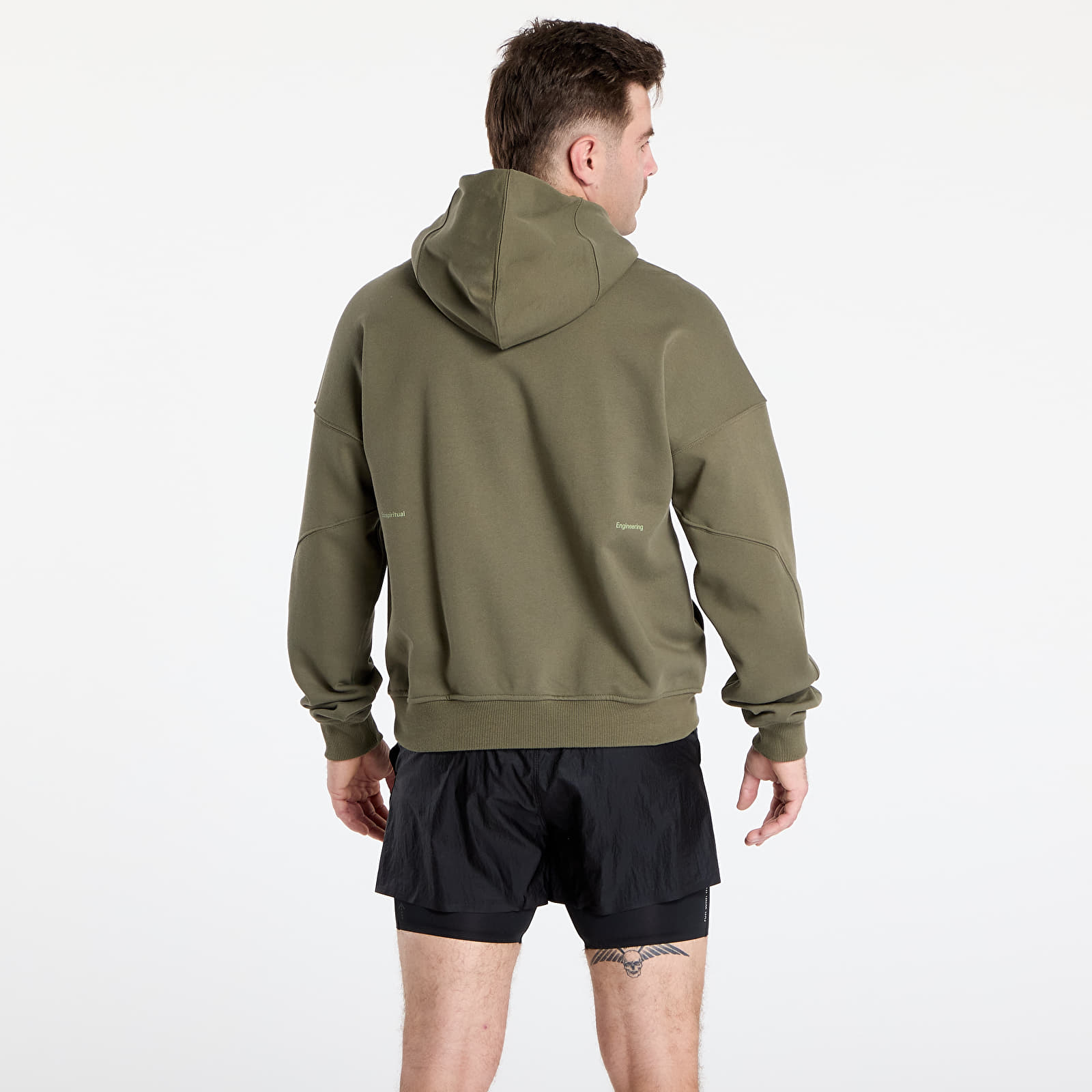 Pánské mikiny adidas Adi365 H.Koumori Running Hoodie Olive Strata