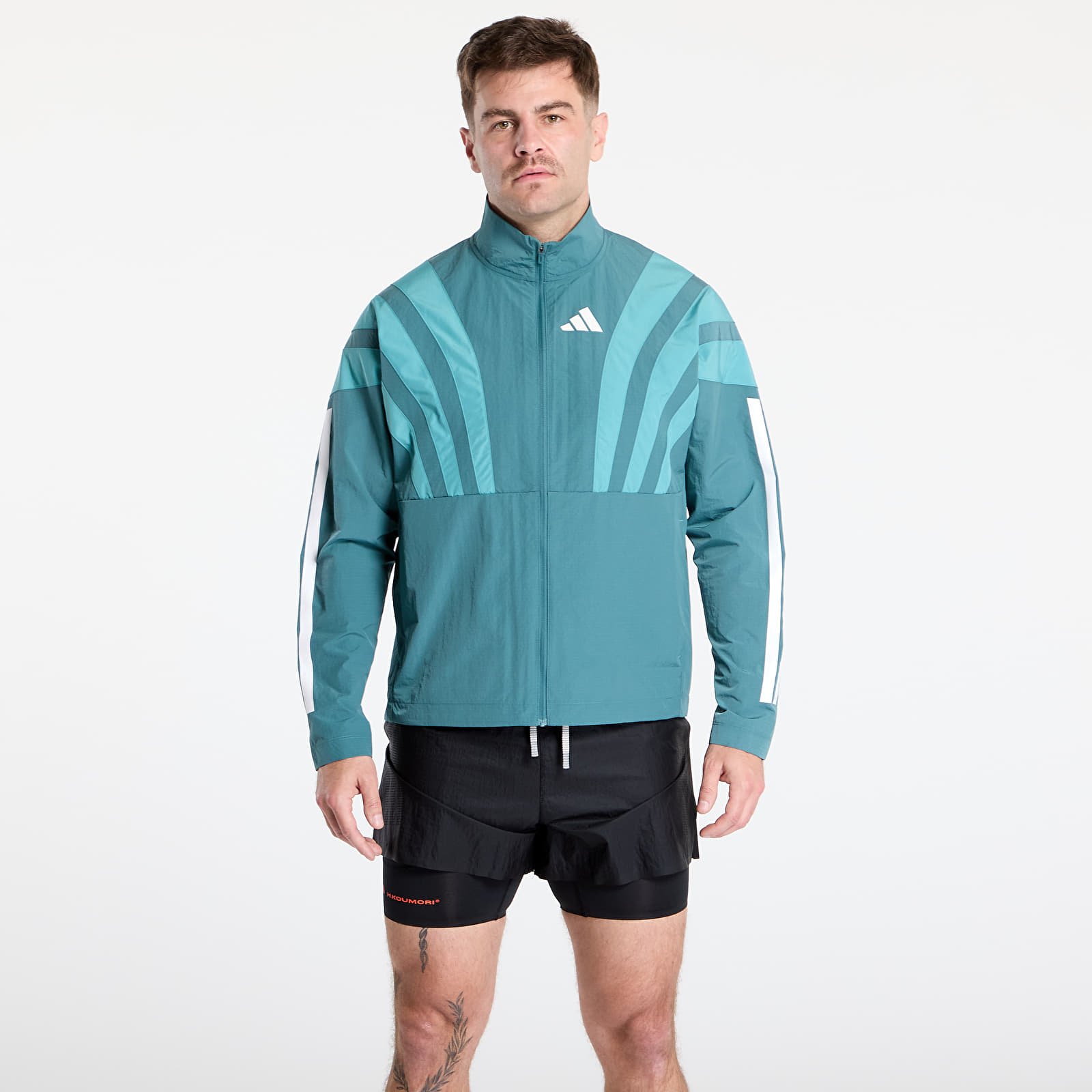 Chaquetas de hombre adidas Adizero Archive Running Jacket Preloved Teal/ Carbon