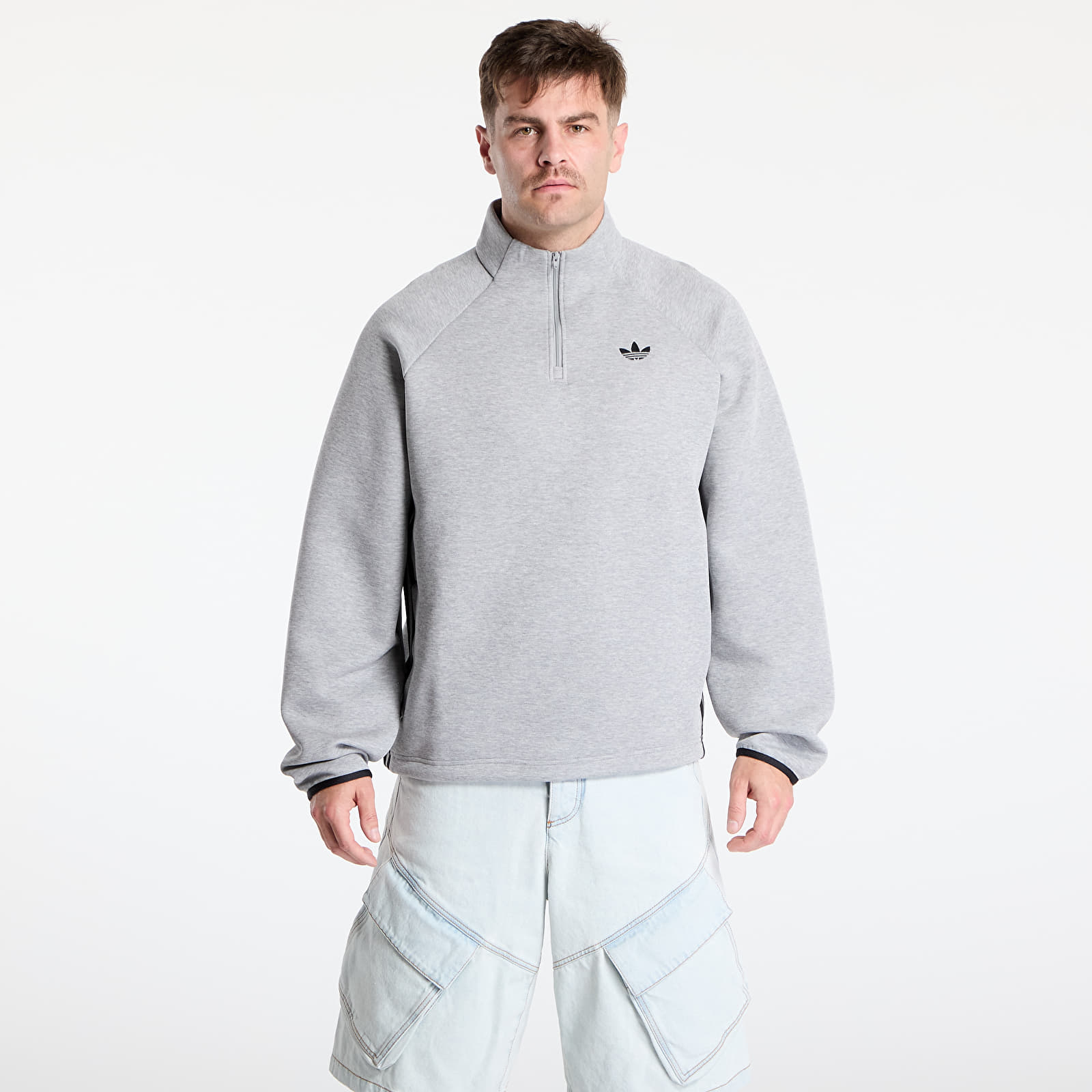 Sudaderas de hombre adidas Spacer Drill Track Top Medium Grey Heather