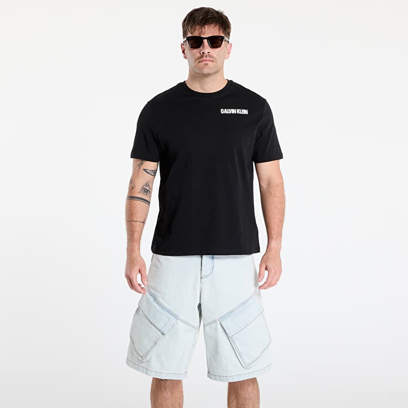 Tričko Calvin Klein Jeans Ss 20S Calvin Line 3 Tee Black
