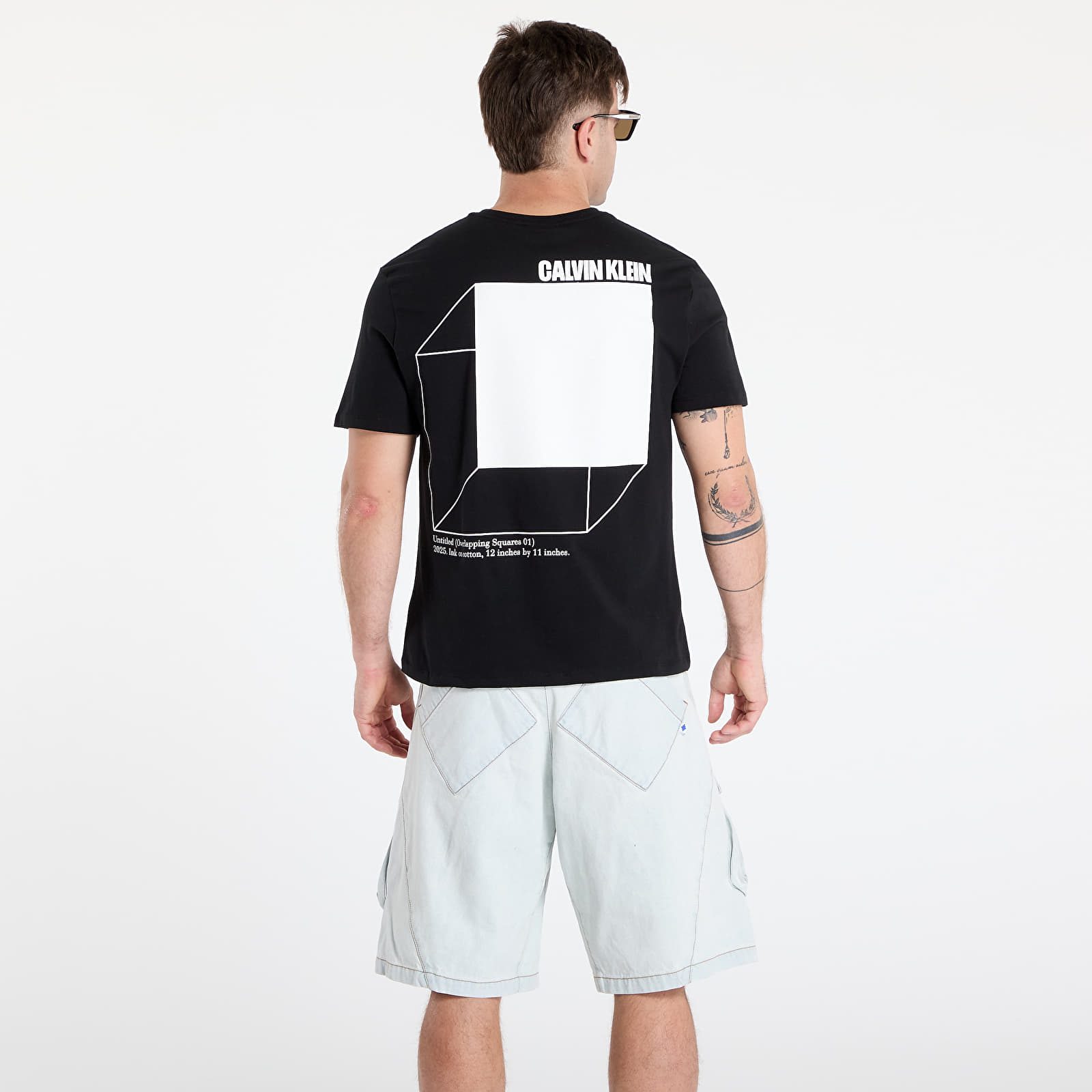 Men's T-shirts Calvin Klein Jeans Ss 20S Calvin Line 3 Tee Black