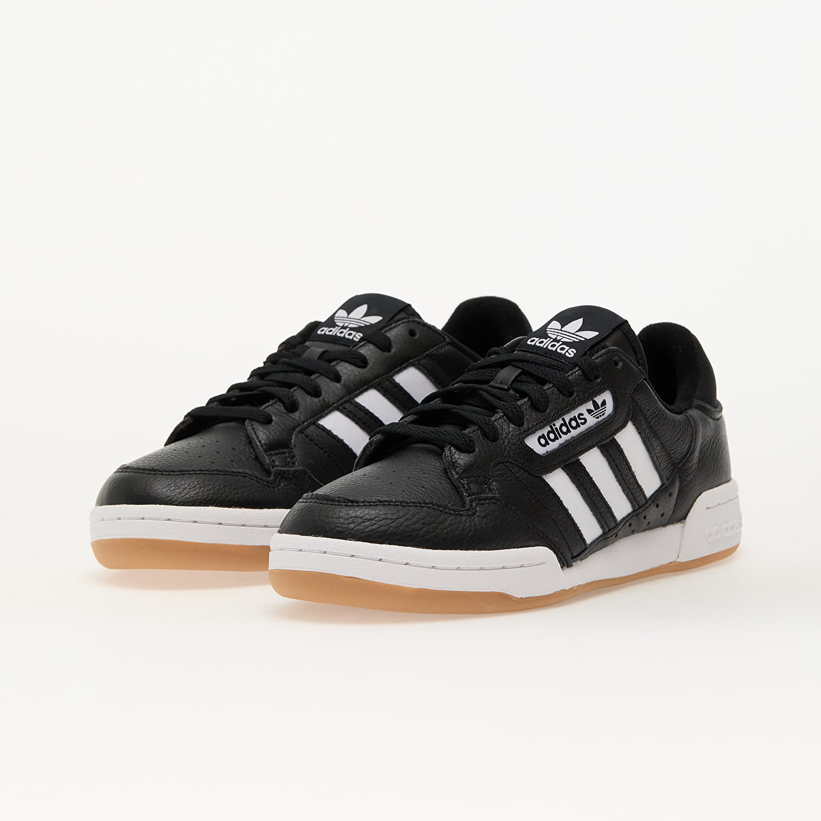 Men's sneakers and shoes adidas Continental 80 Stripes Core Black/ Ftw White/ Gum