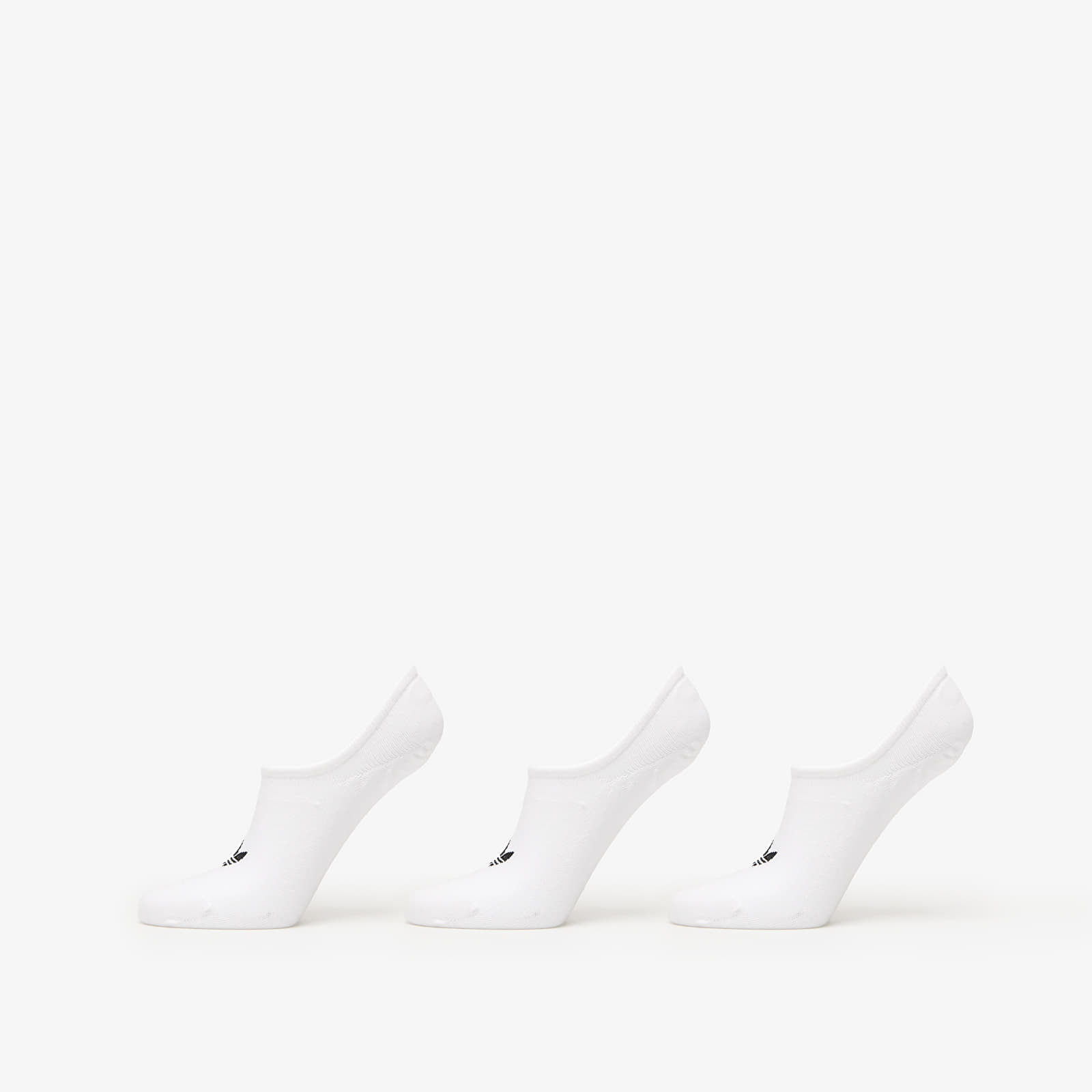 Pánské ponožky adidas Low Cut Socks 3-Pack White/ White/ White