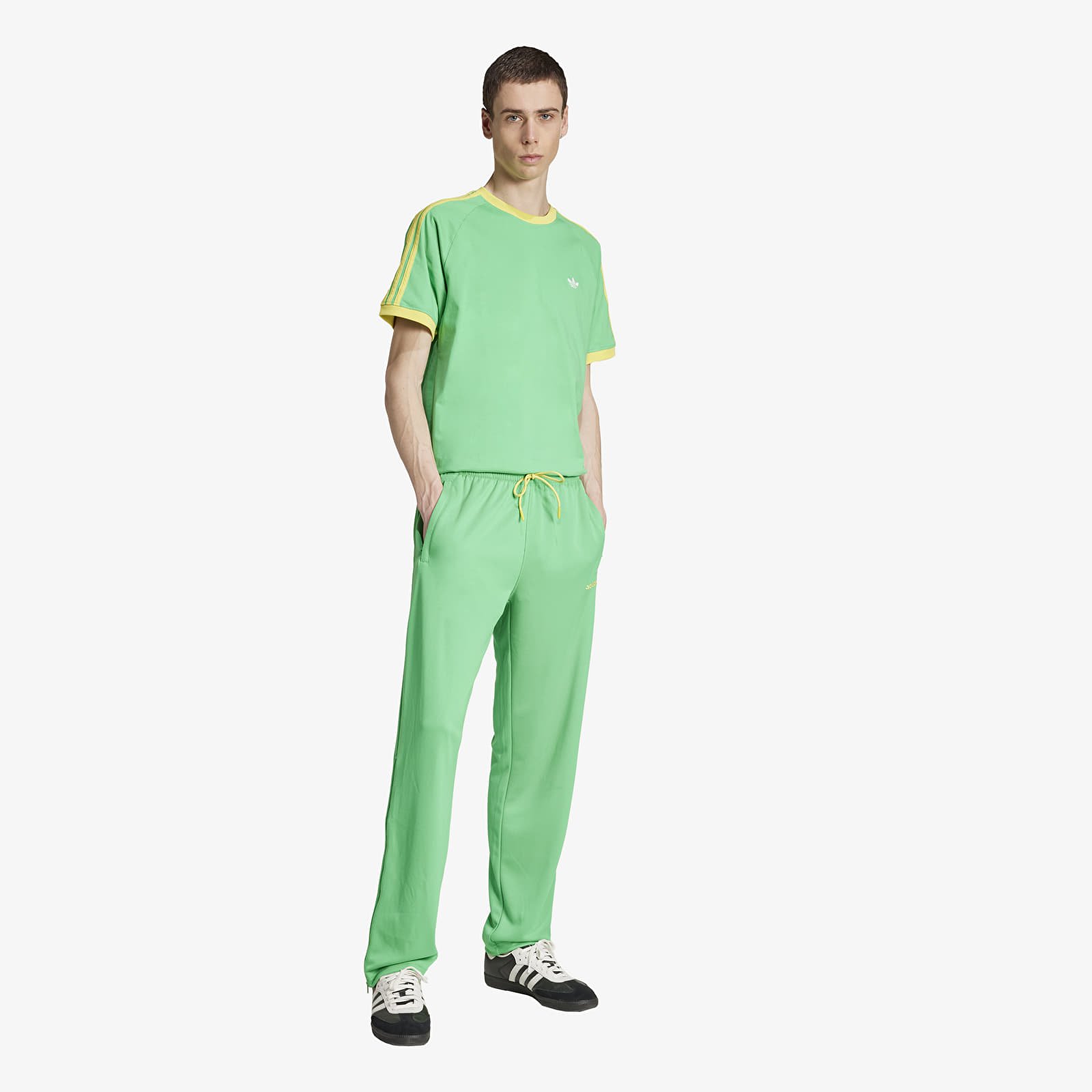 Men's trousers adidas Zip Flr Pant Green/ Energy Green