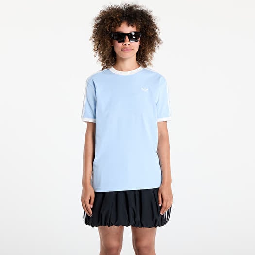 T-shirt adidas Originals Ruffle 3-Stripes T-Shirt Clear Sky
