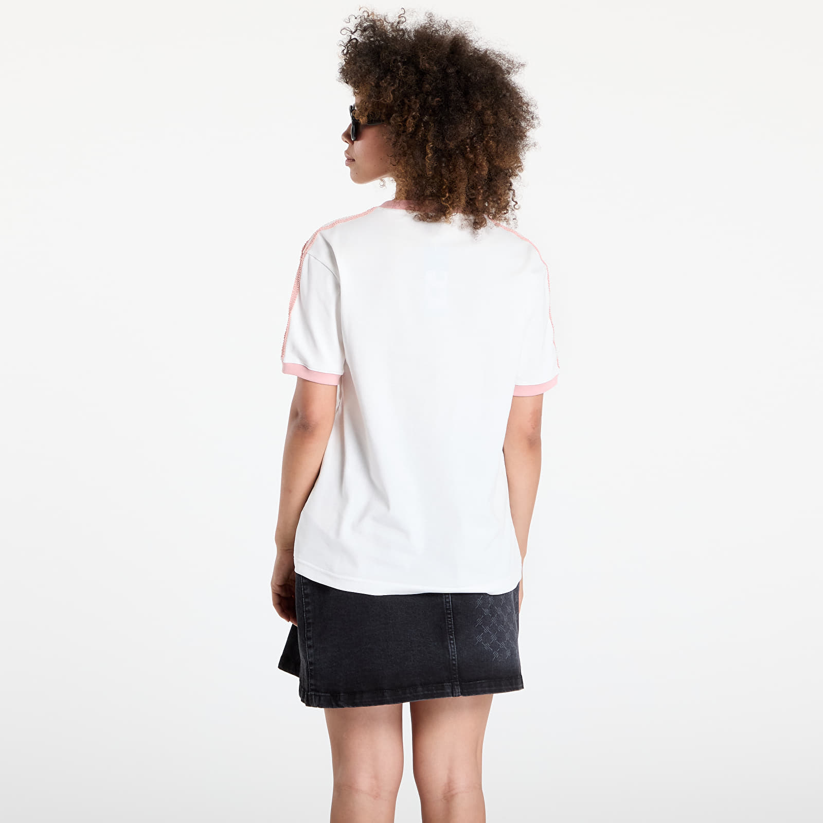 T-shirts adidas Originals Ruffle 3-Stripes T-Shirt Off White
