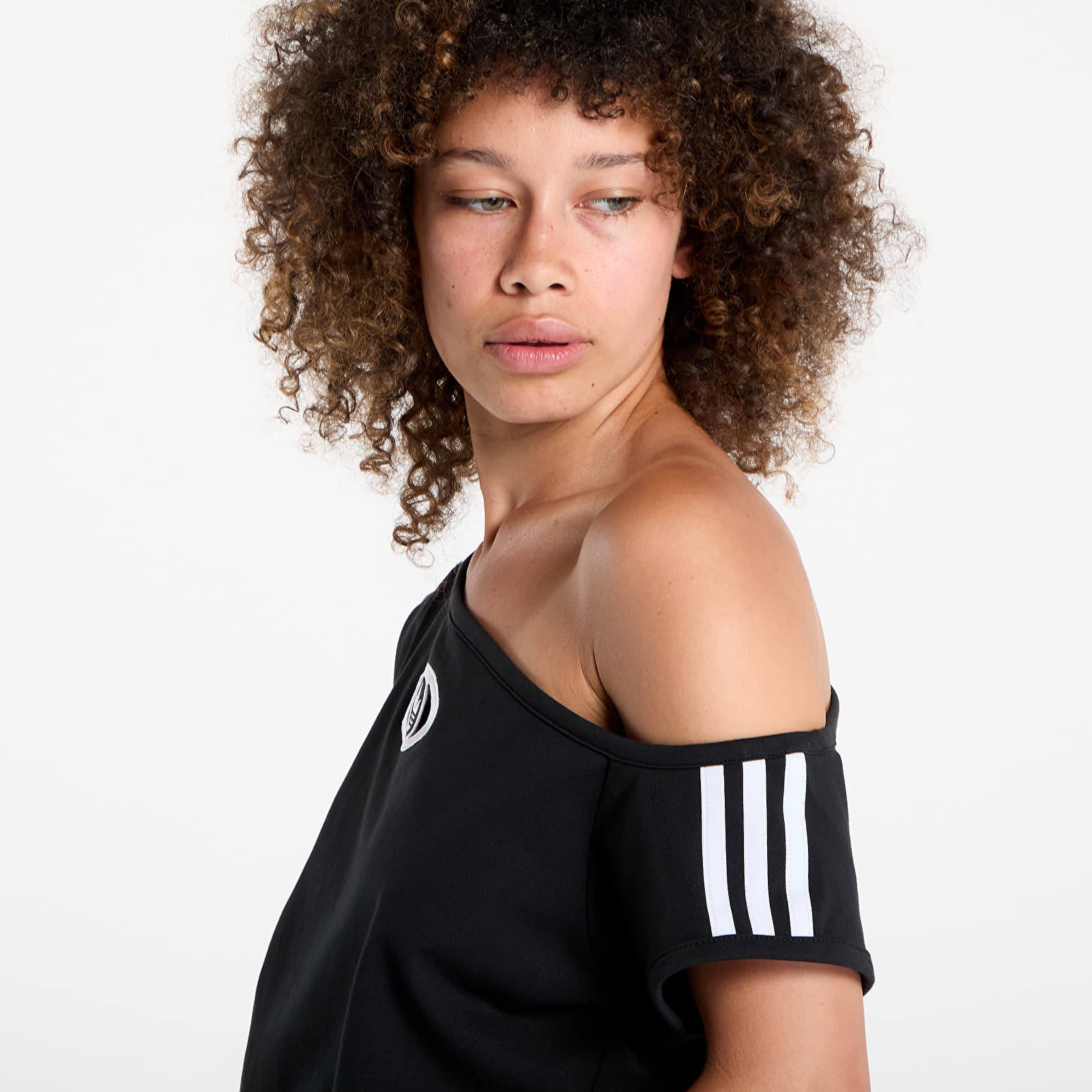 T-shirts adidas Originals Campus 2000 Off Shoulder T-Shirt Black