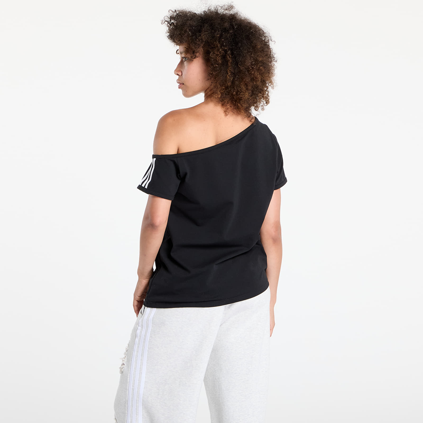 T-shirts adidas Originals Campus 2000 Off Shoulder T-Shirt Black
