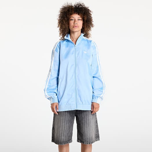 Jacket adidas Originals Satin Firebird Track Top Ruffle 3-Stripes Clear Sky