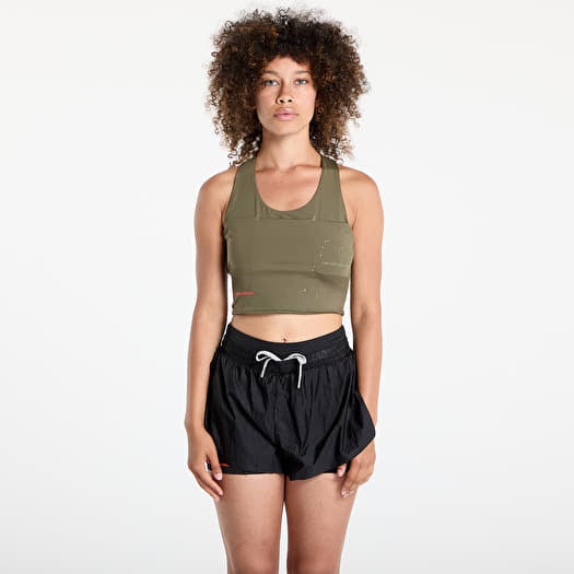 adidas Adi365 H.Koumori Running Crop Top Olive Strata