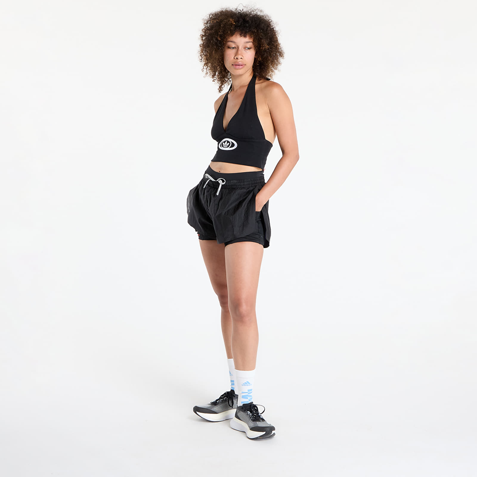 Pantalones cortos de mujer adidas Adi365 H.Koumori Running 2-In-1 Shorts Black
