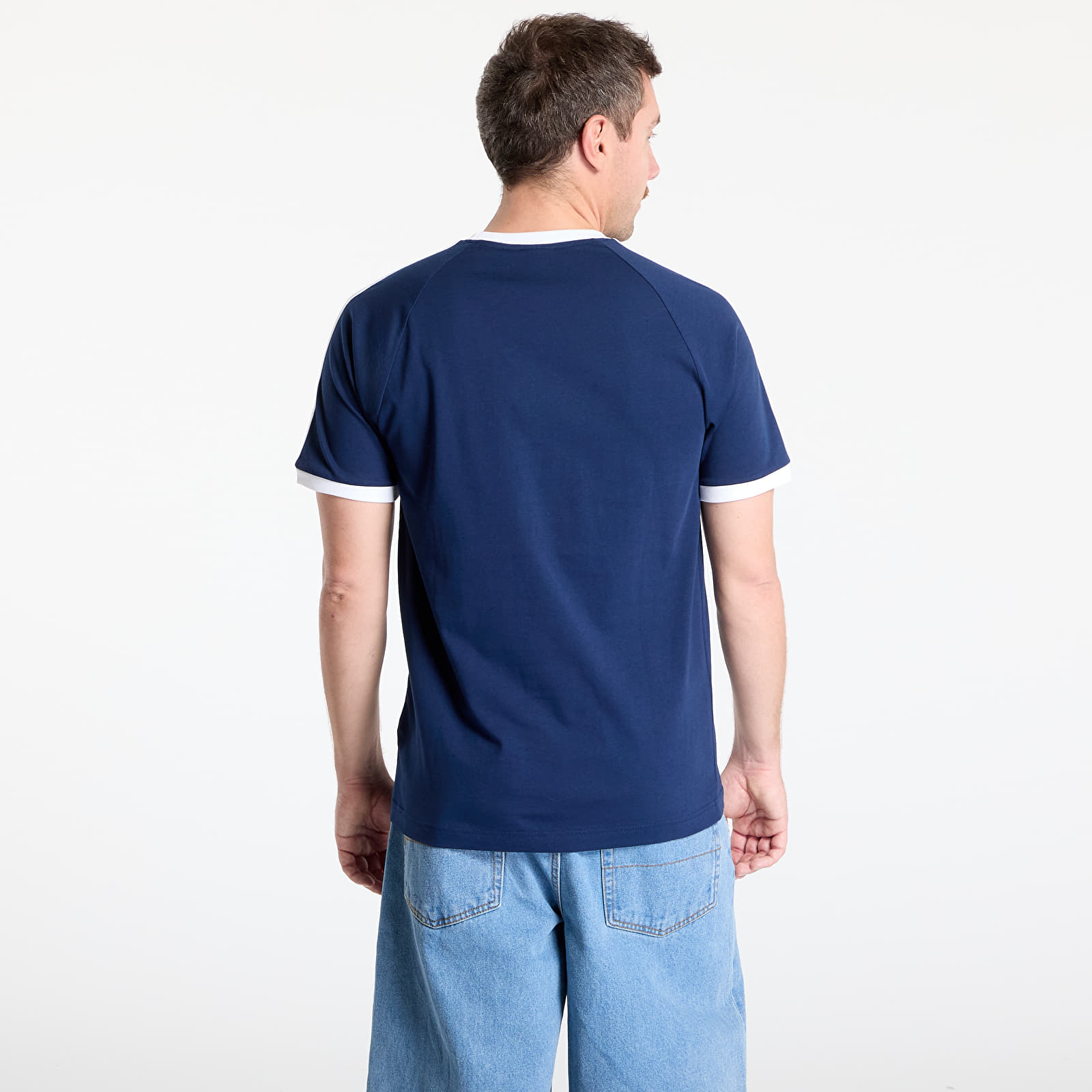 T-shirts adidas Originals 3-Stripes Short Sleeve Tee Night Indigo