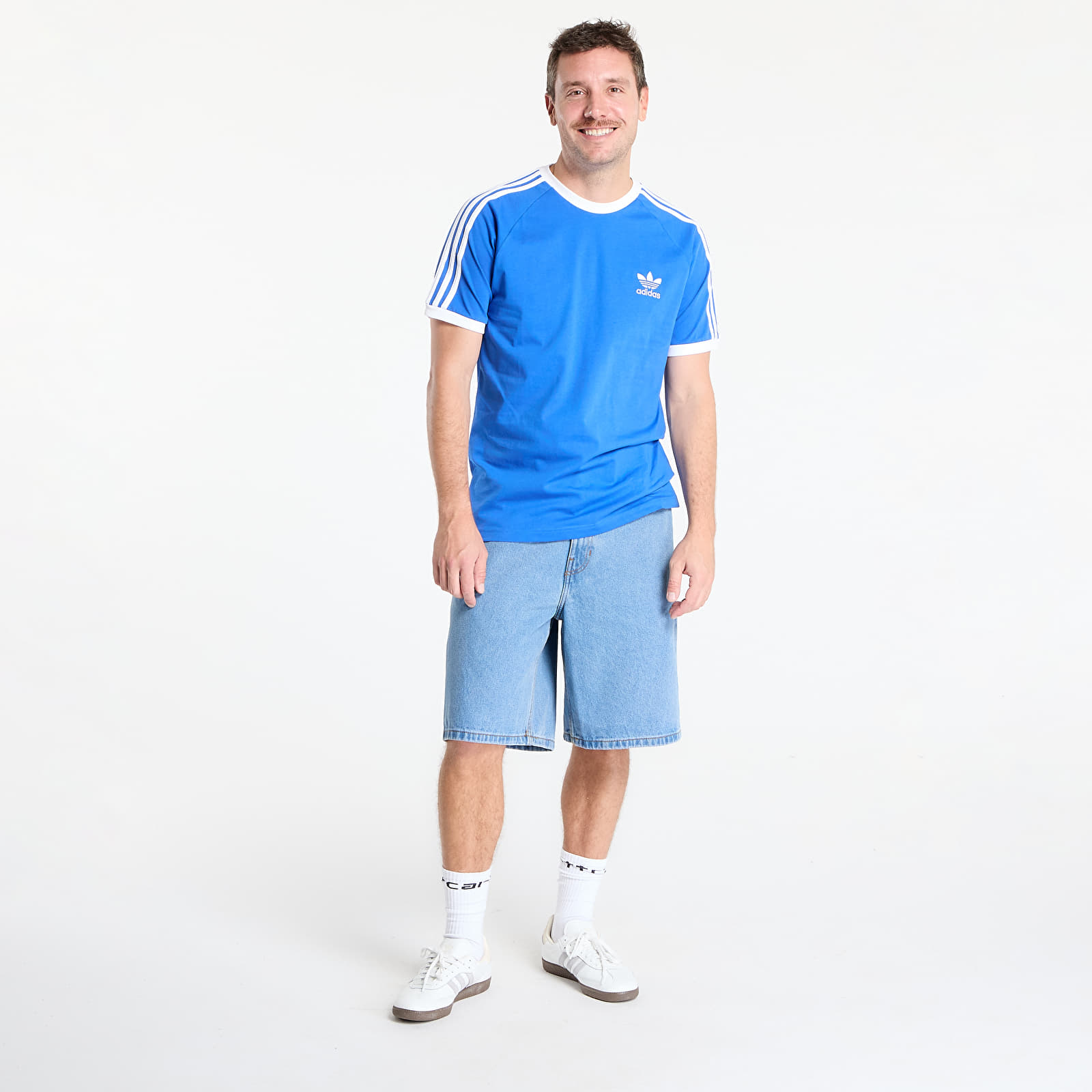 Camisetas hombre adidas 3-Stripes Tee UNISEX Blue