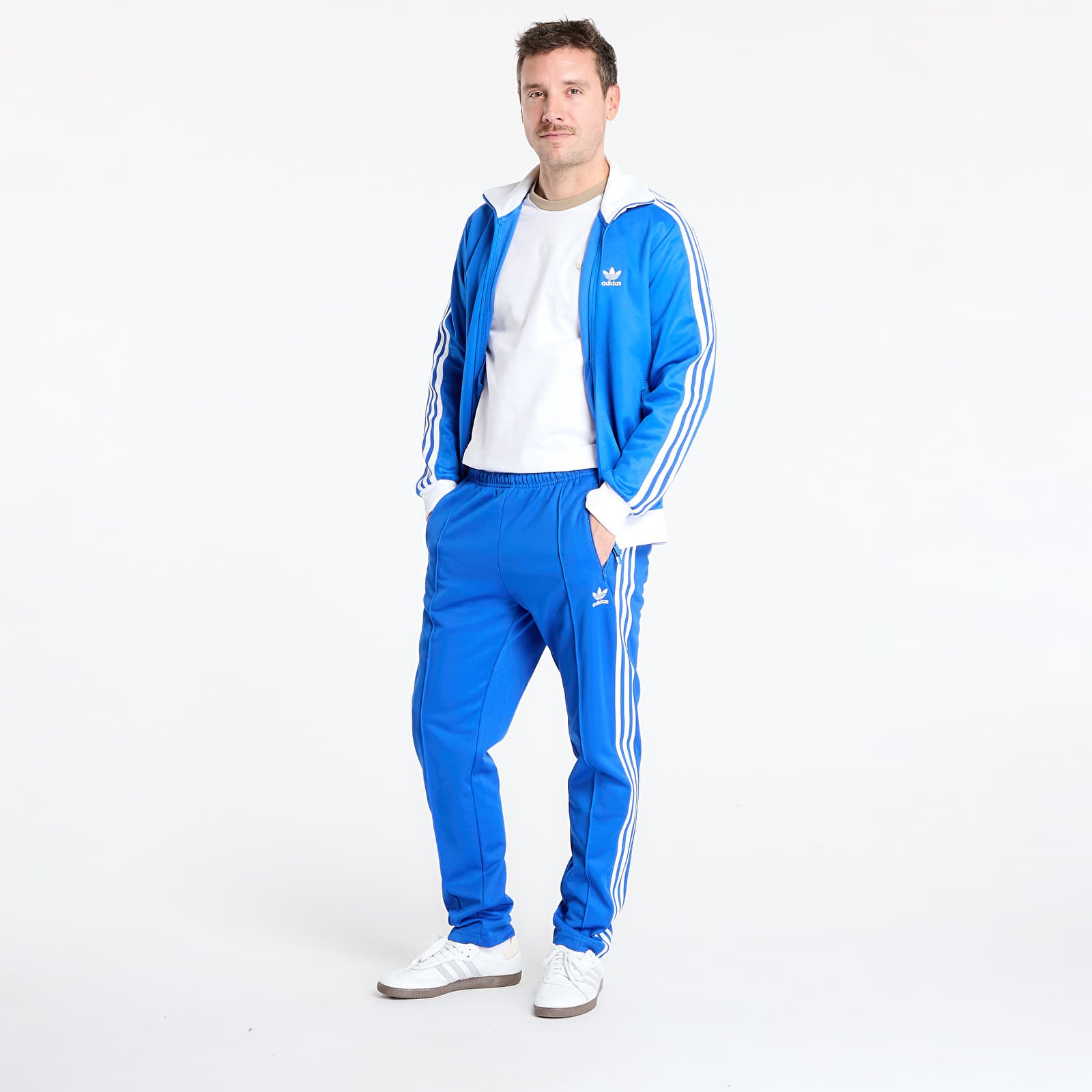 Joped adidas Adicolor Classics Beckenbauer Track Top Blue/ White