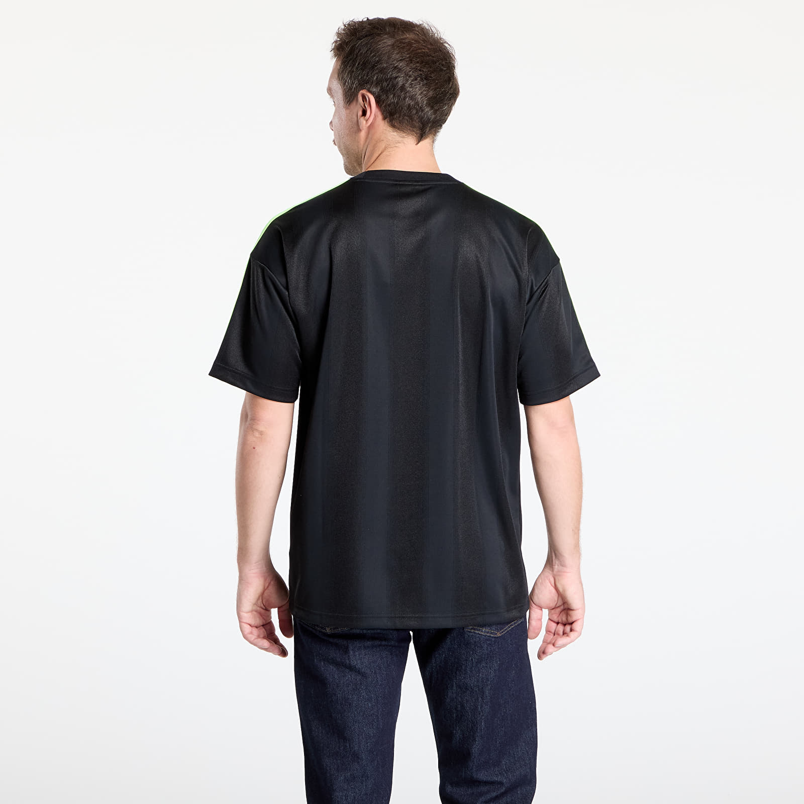 Meeste T-särgid adidas Adicolor Jacquard Jersey Black / Signal Green