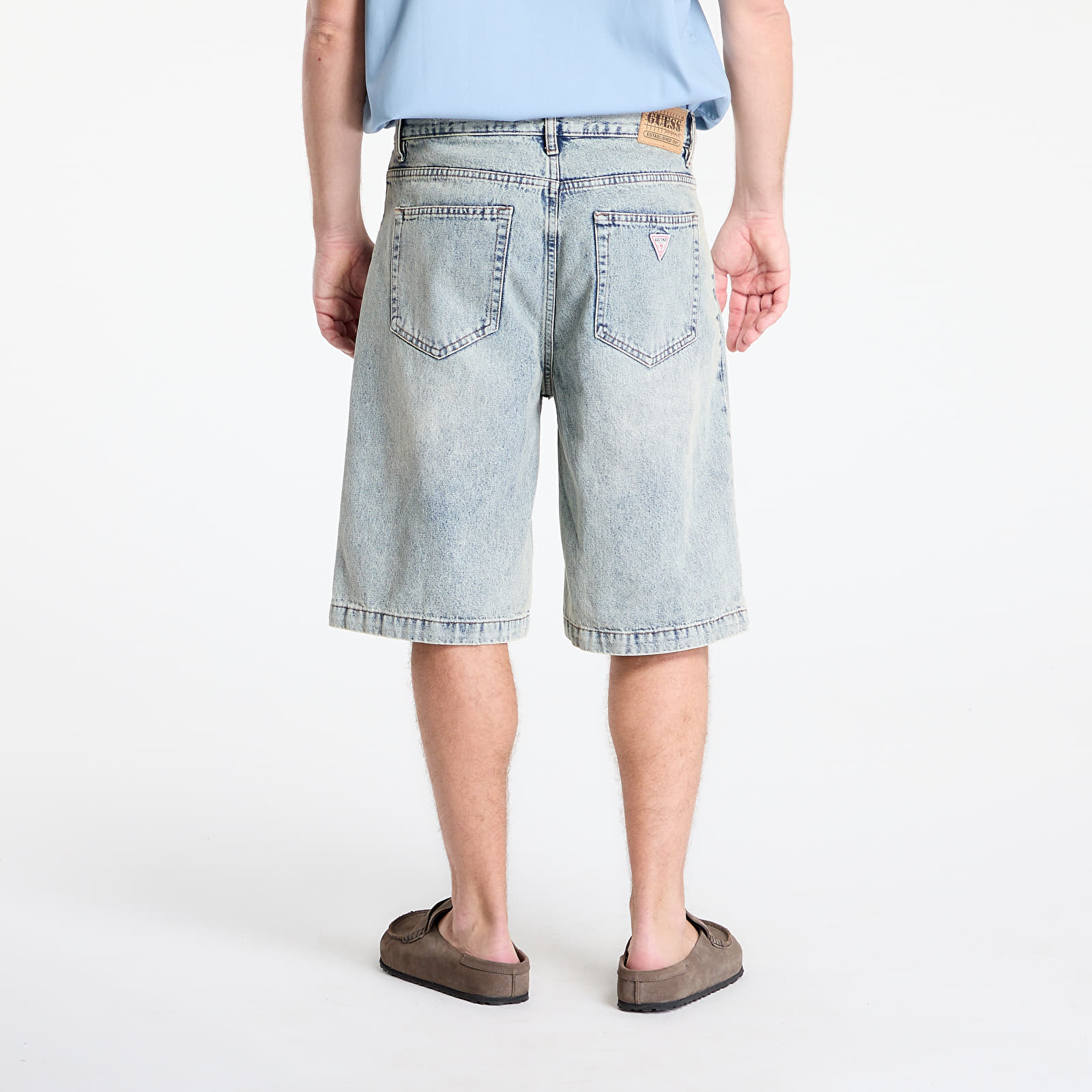Shortsid Guess Originals Baggy Denim Short Washed Blue
