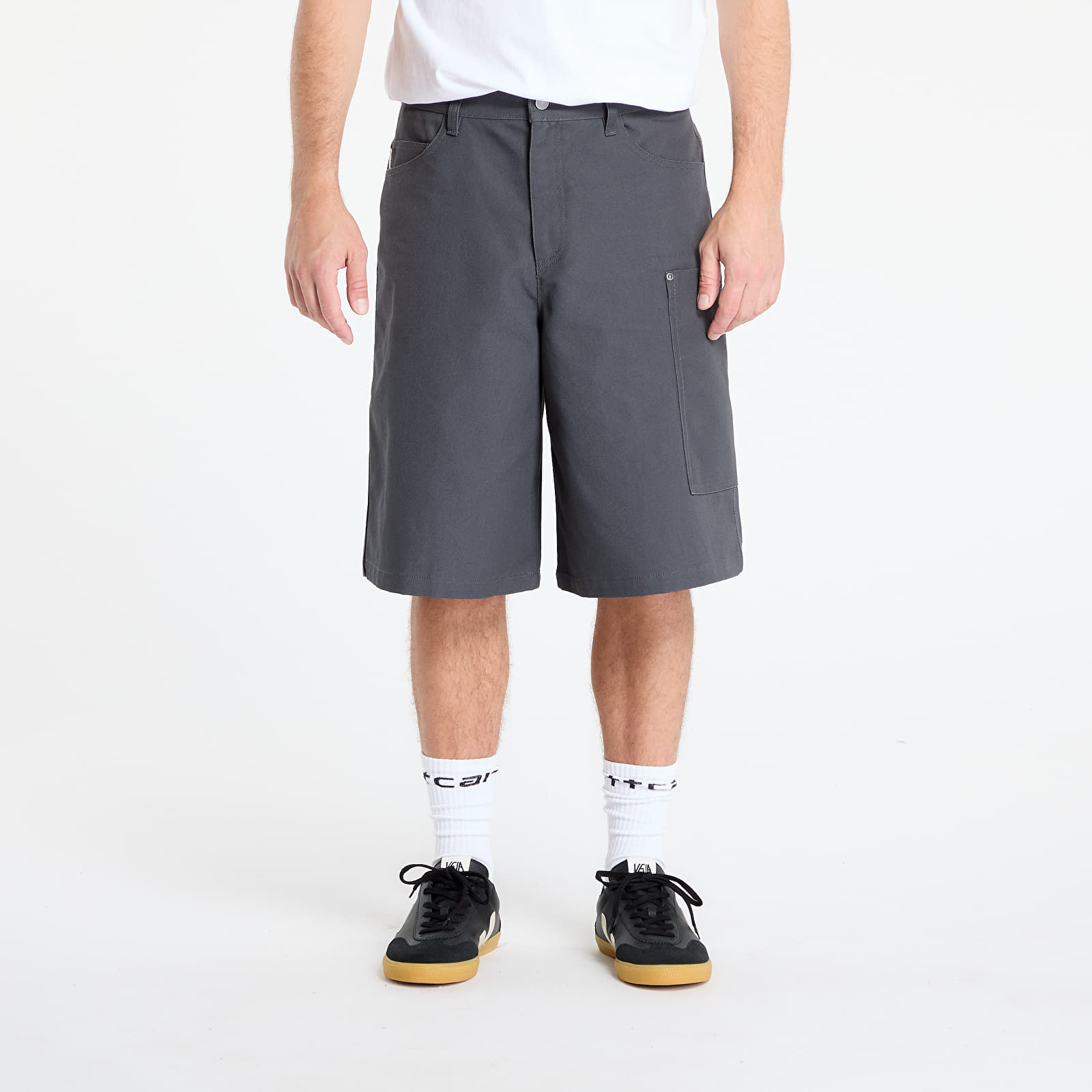 Pantalones cortos para hombre Nike Life Men's Big Canvas Shorts Anthracite/ Anthracite