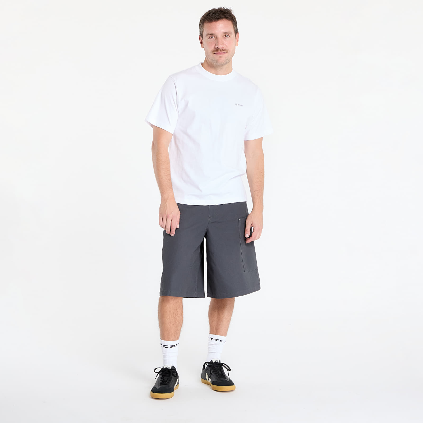 Pantalones cortos para hombre Nike Life Men's Big Canvas Shorts Anthracite/ Anthracite