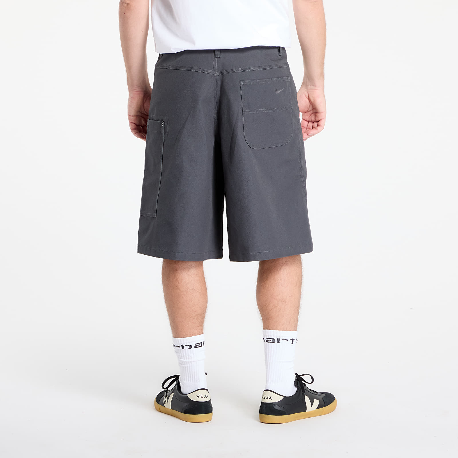Pantalones cortos para hombre Nike Life Men's Big Canvas Shorts Anthracite/ Anthracite