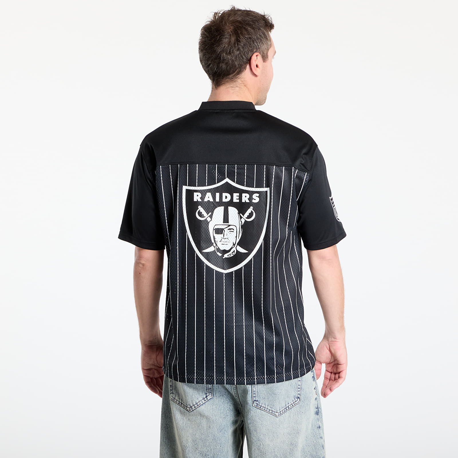 Jerseys New Era Las Vegas Raiders NFL Pinstripe Jersey UNISEX Black