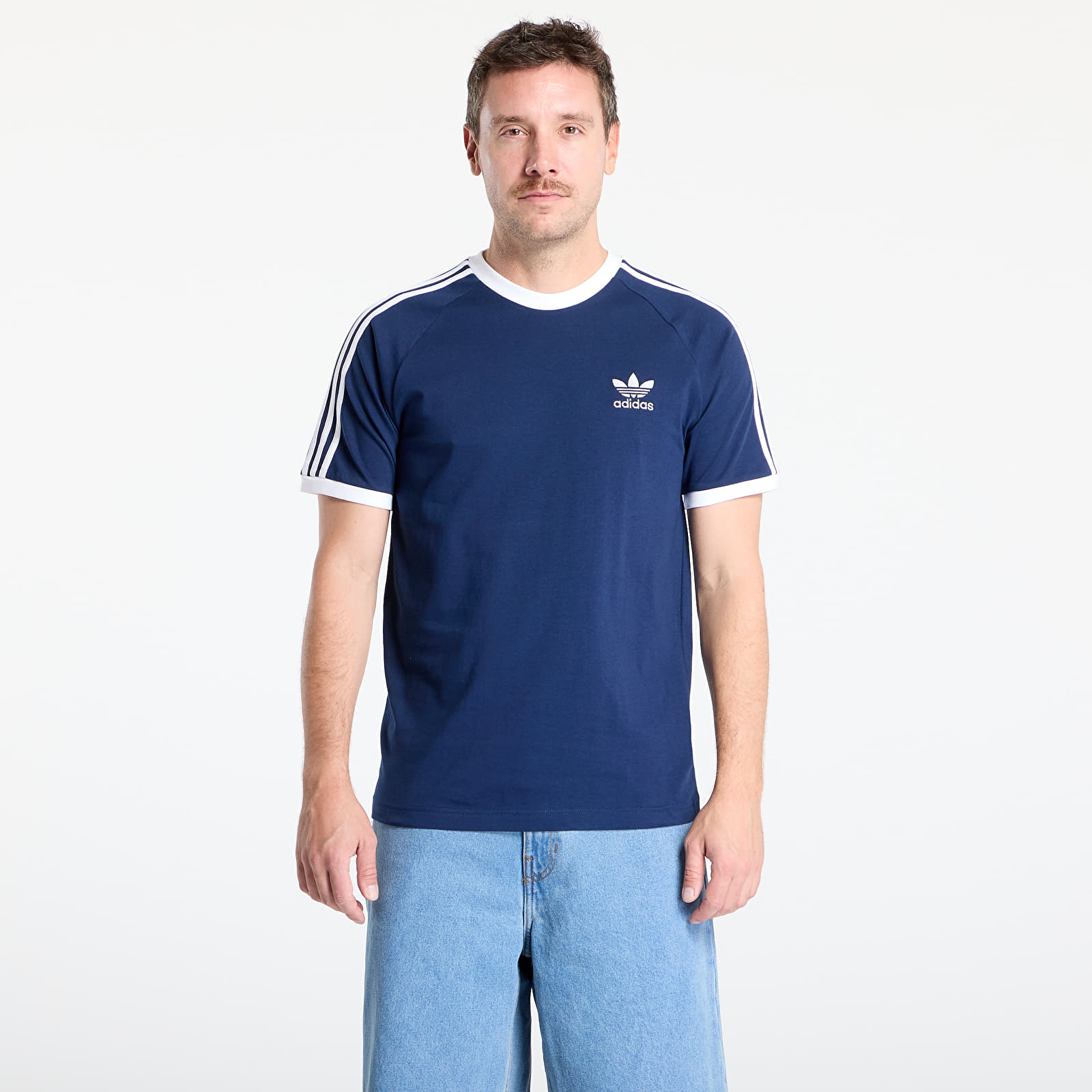 T-shirts adidas Originals 3-Stripes Short Sleeve Tee Night Indigo