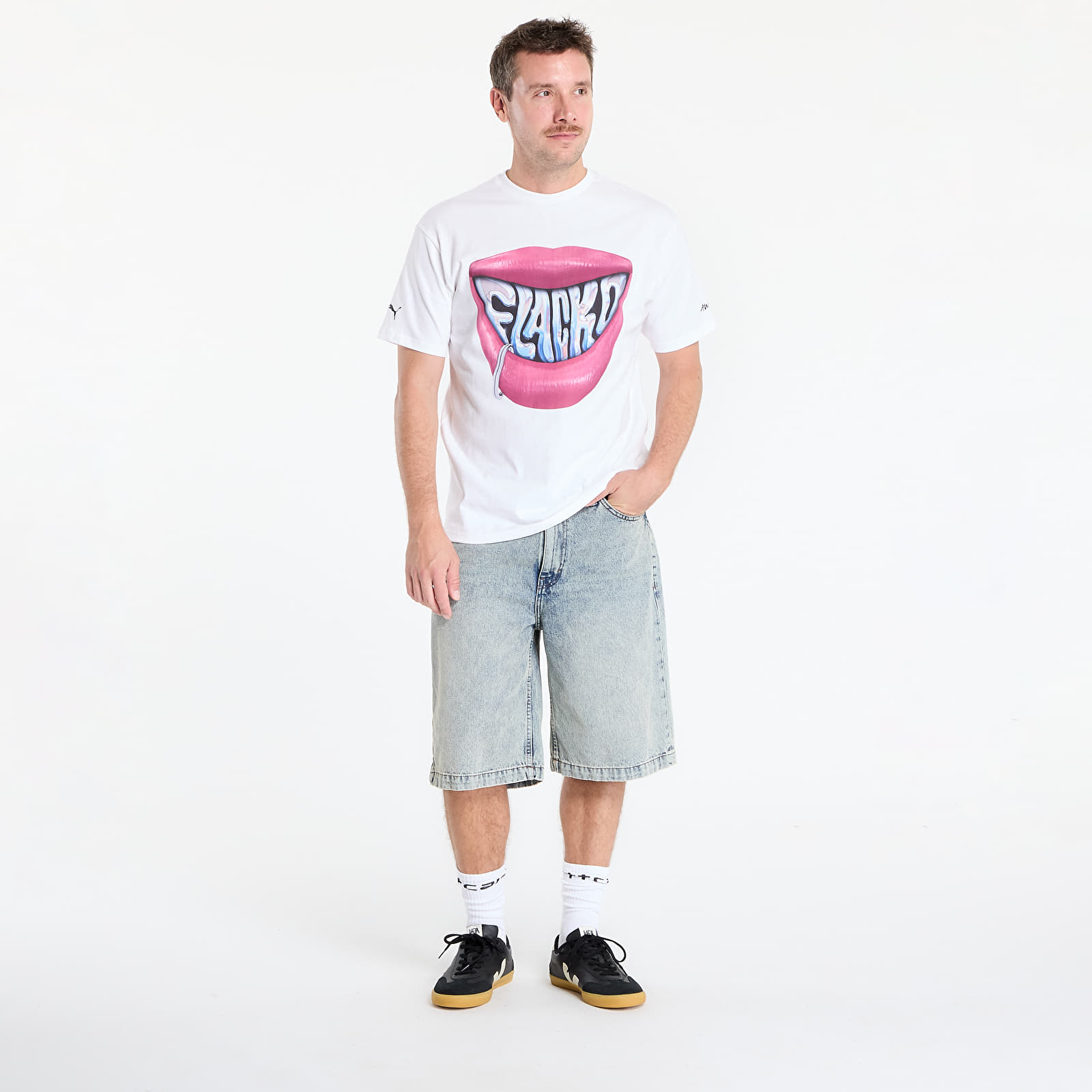 Мъжки тениски PUMA x A$AP ROCKY FLACKO Smile Tee PUMA White