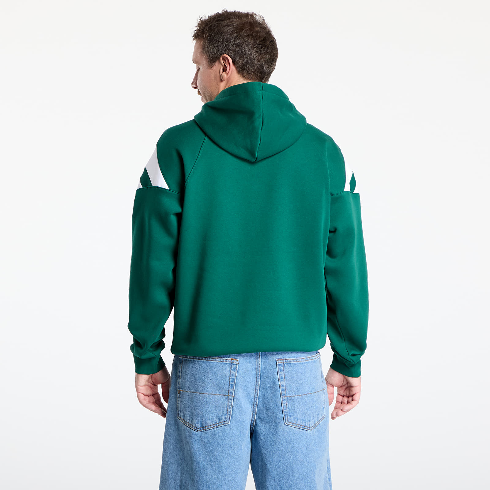 Sweatshirts til mænd adidas Archive Cut Line Sweatshirt Collegiate Green/ White/ Semi Lucid Fuchsia