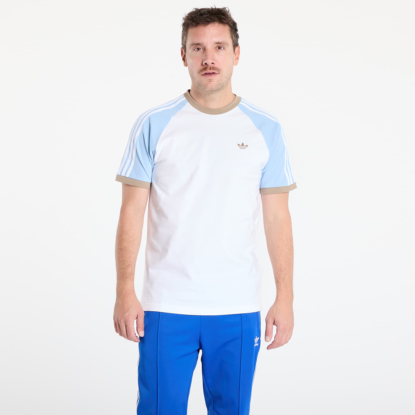 Moške majice  adidas Cali Tee White/ White/ Clear Sky