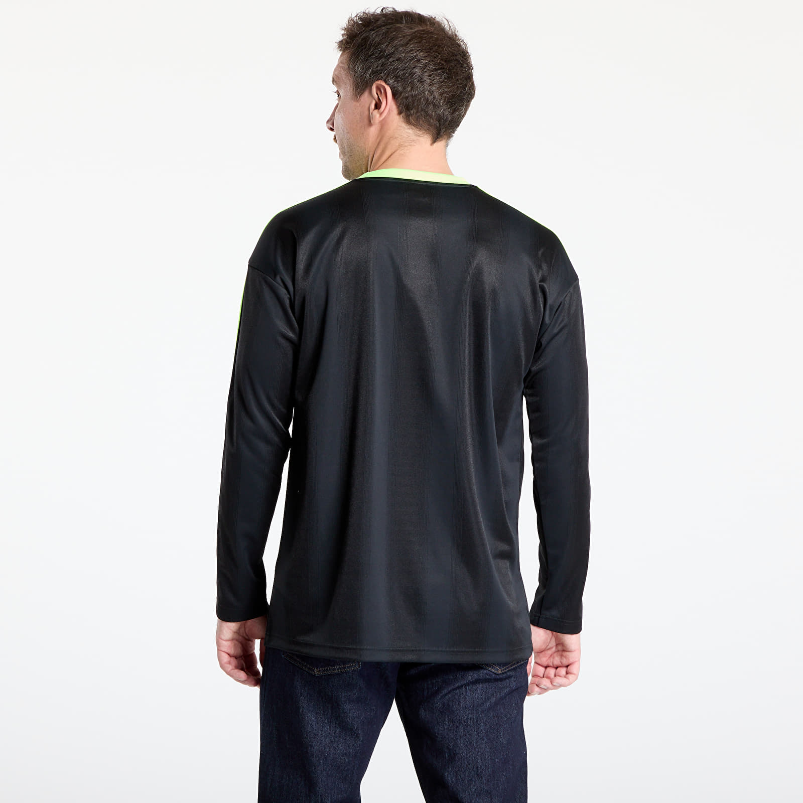 Camisetas hombre adidas Jacquard Longsleeve Jersey Black/ Siggnr