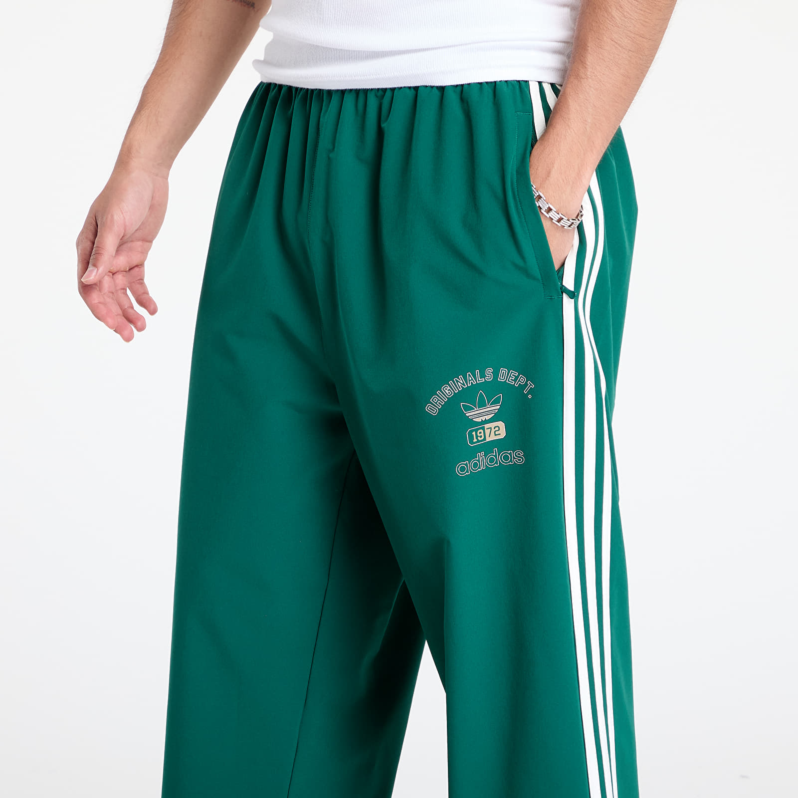 Muške hlače adidas Originals Dept. Woven Firebird Track Pant Collegiate Green