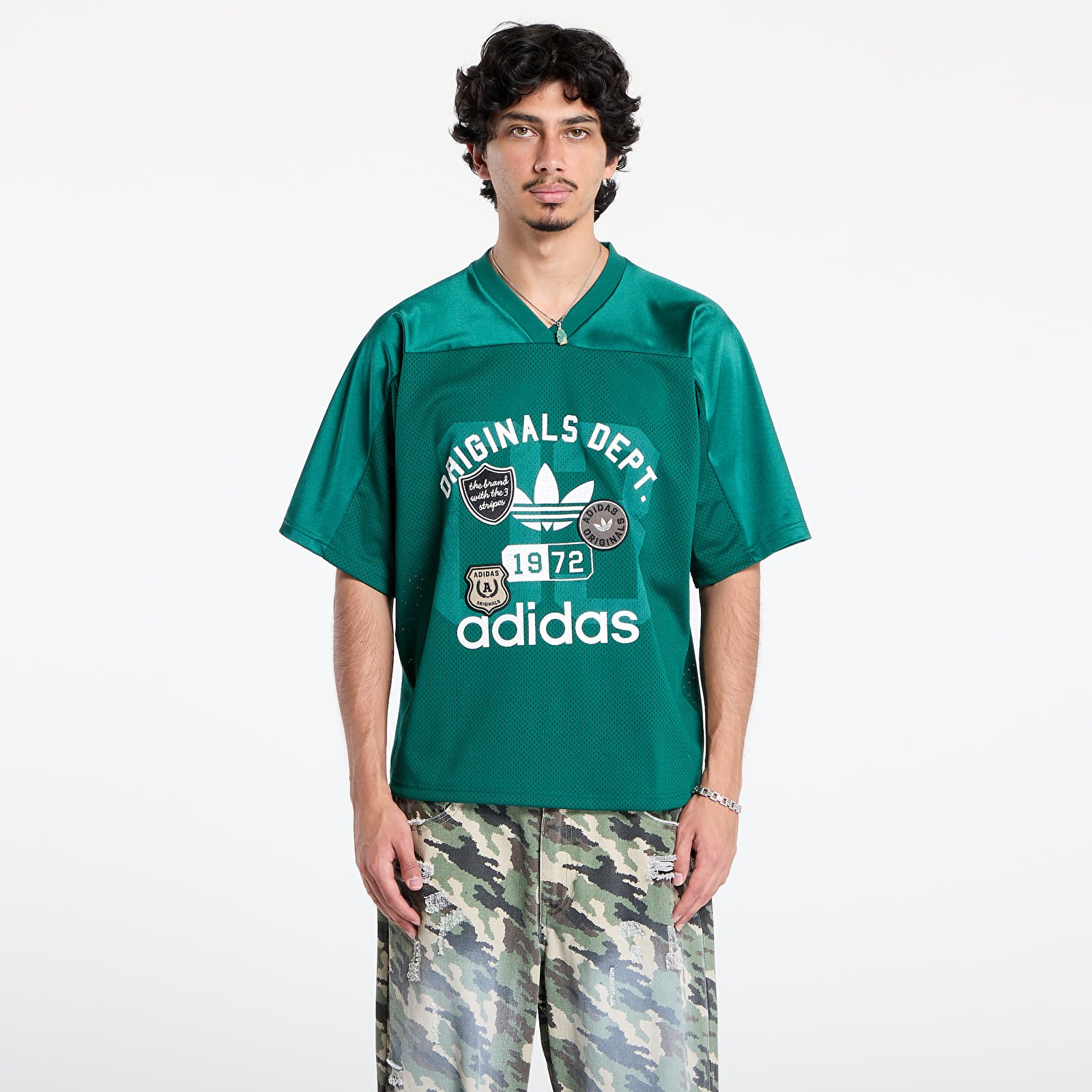 Meeste T-särgid adidas Originals Dept. Graphic Mesh Jersey Collegiate Green