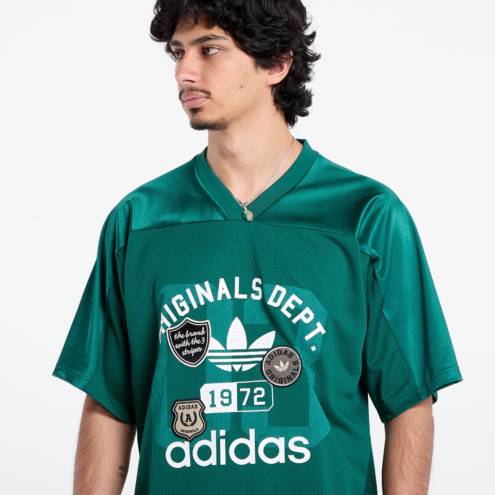 Meeste T-särgid adidas Originals Dept. Graphic Mesh Jersey Collegiate Green