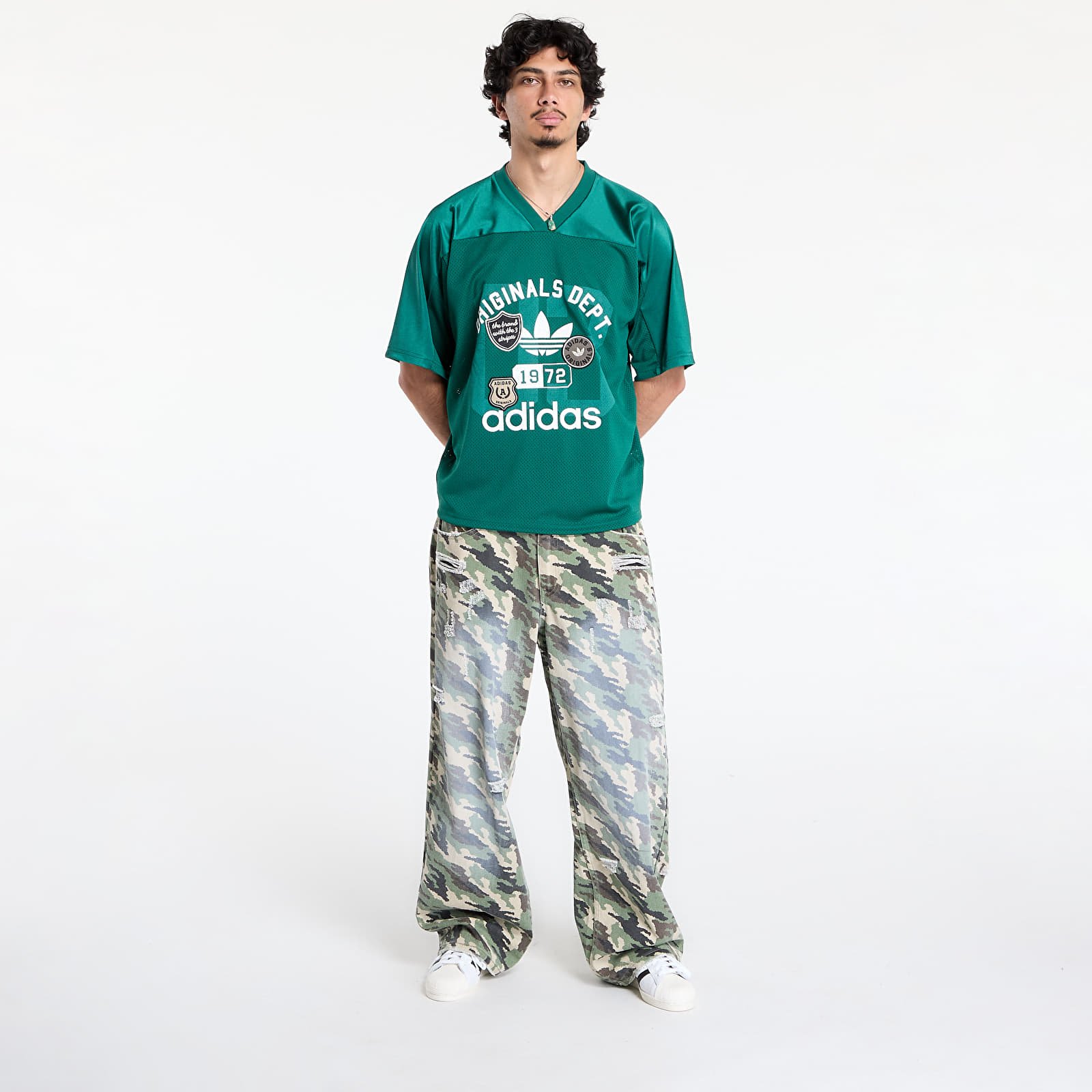 Meeste T-särgid adidas Originals Dept. Graphic Mesh Jersey Collegiate Green