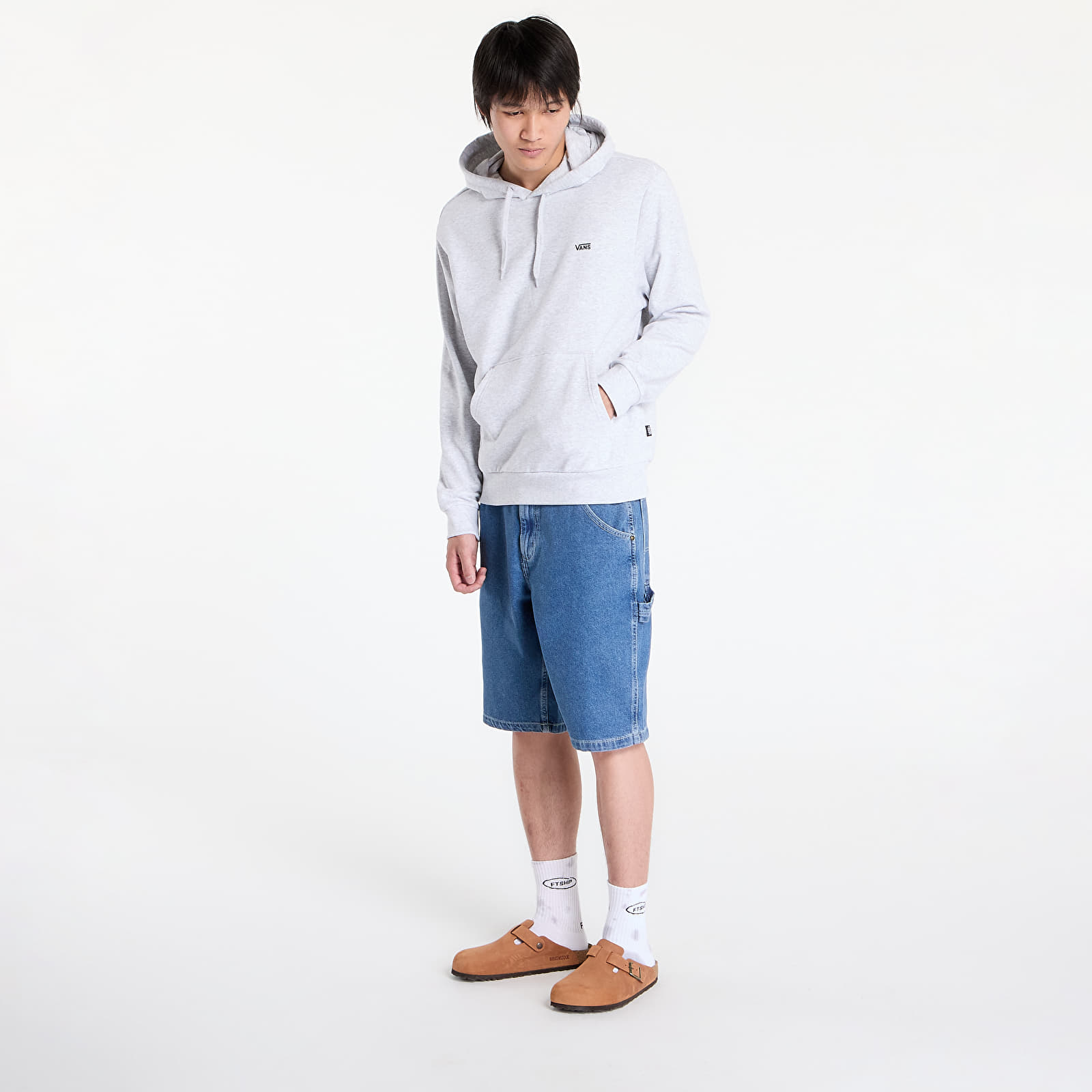 Meeste kampsunid Vans Left Chest Pull Over Hoodie Light Grey Heather
