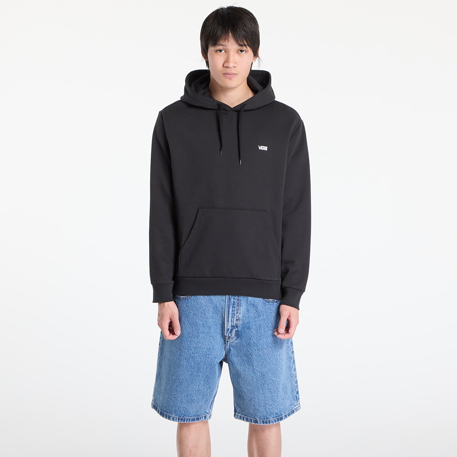 Sweatshirt Vans Left Chest Pull Over Hoodie Black L