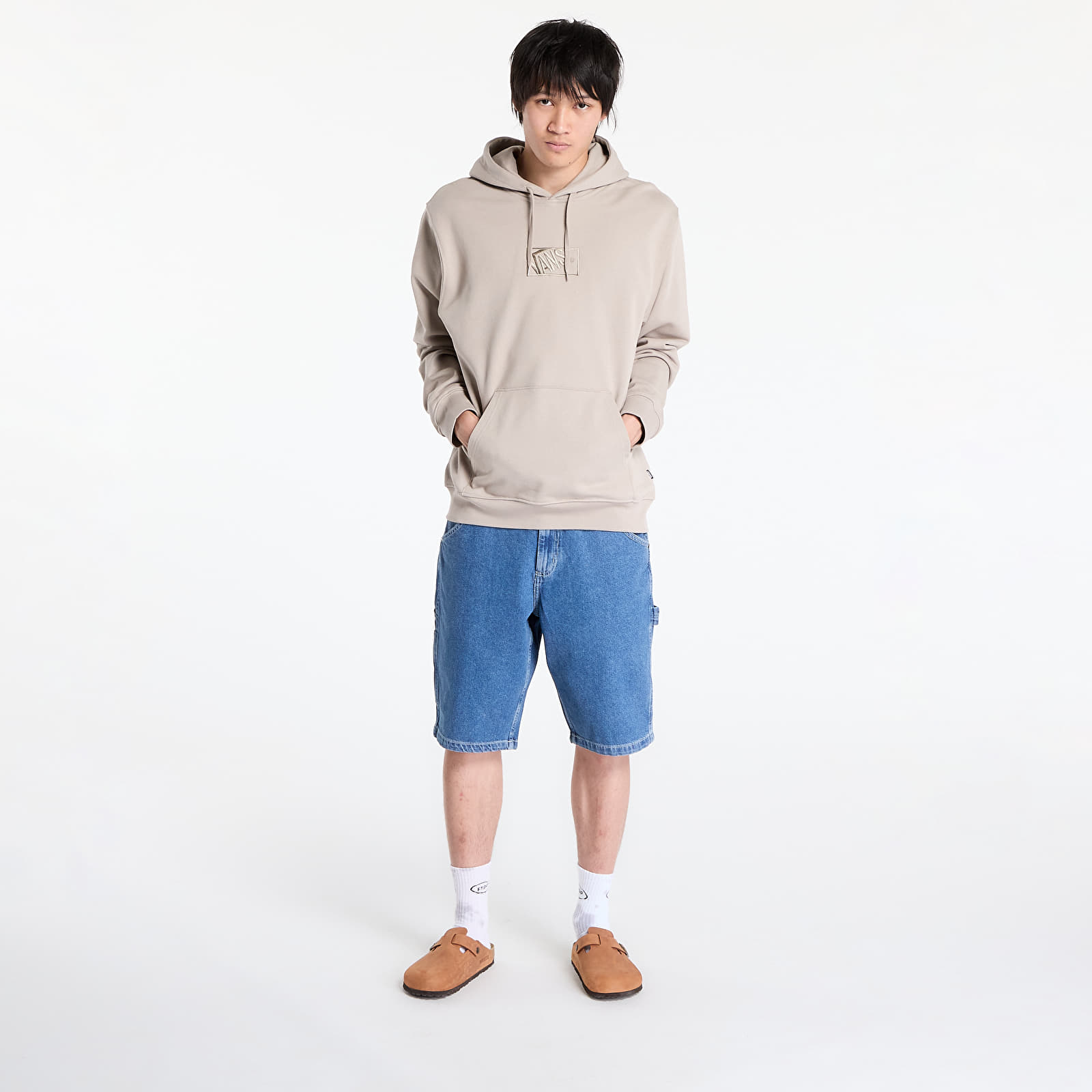 Meeste kampsunid Vans Blocked Box Pull Over Hoodie Mushroom