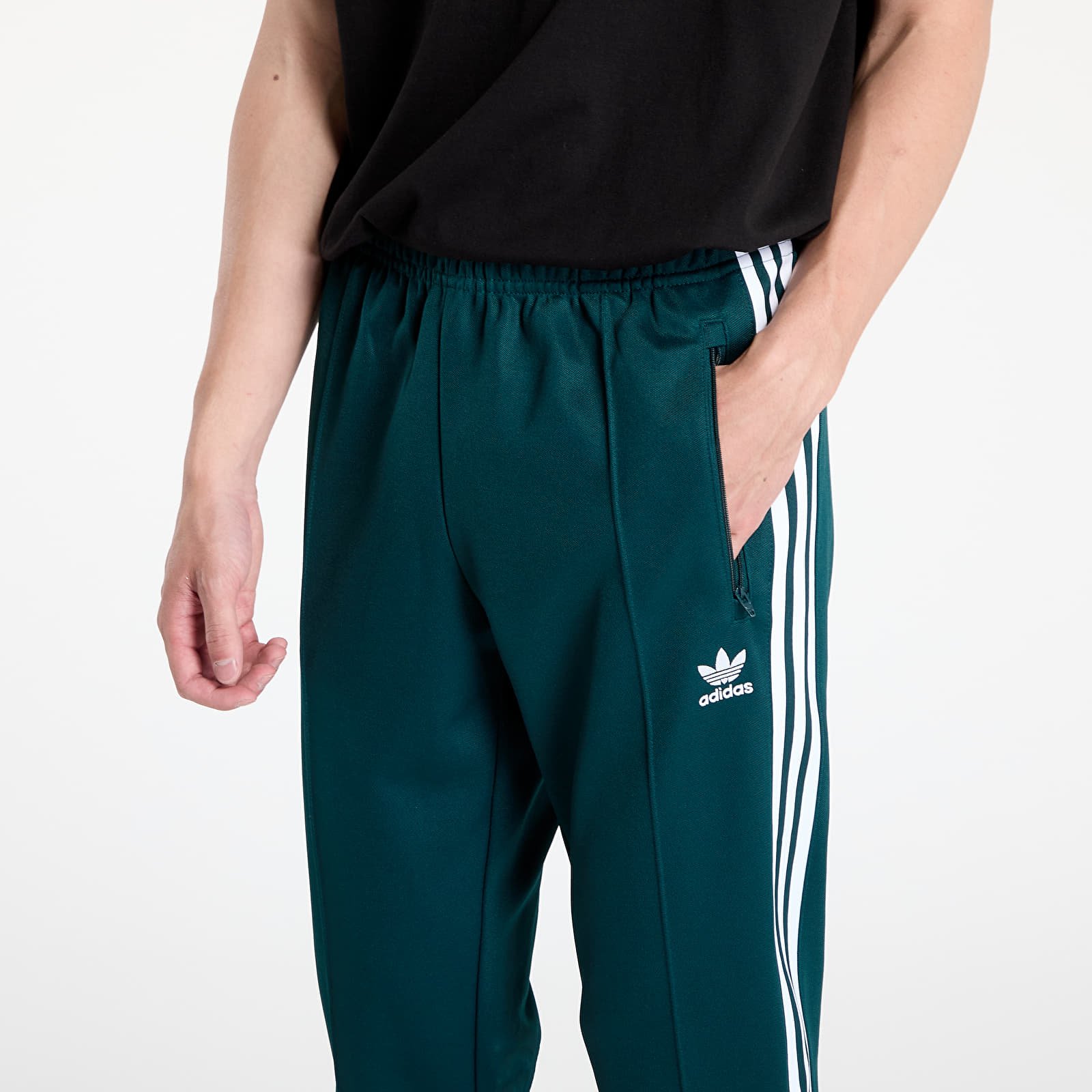 Meeste püksid adidas Adicolor Classics Beckenbauer Track Pants Aurora Ivy/ White