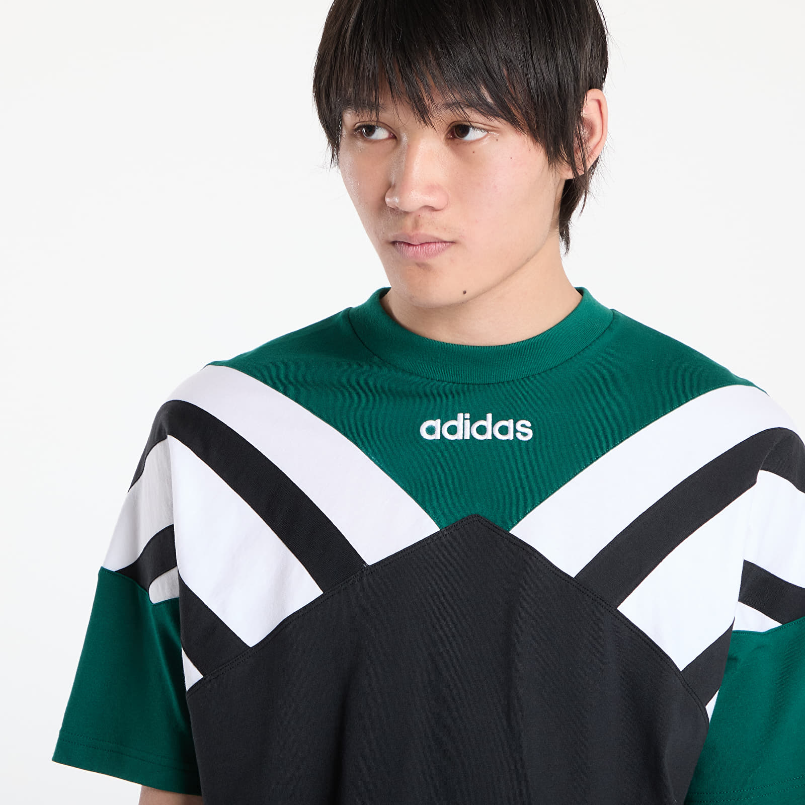 Meeste T-särgid adidas Archive Cutline T-Shirt Black/ Collegiate Green