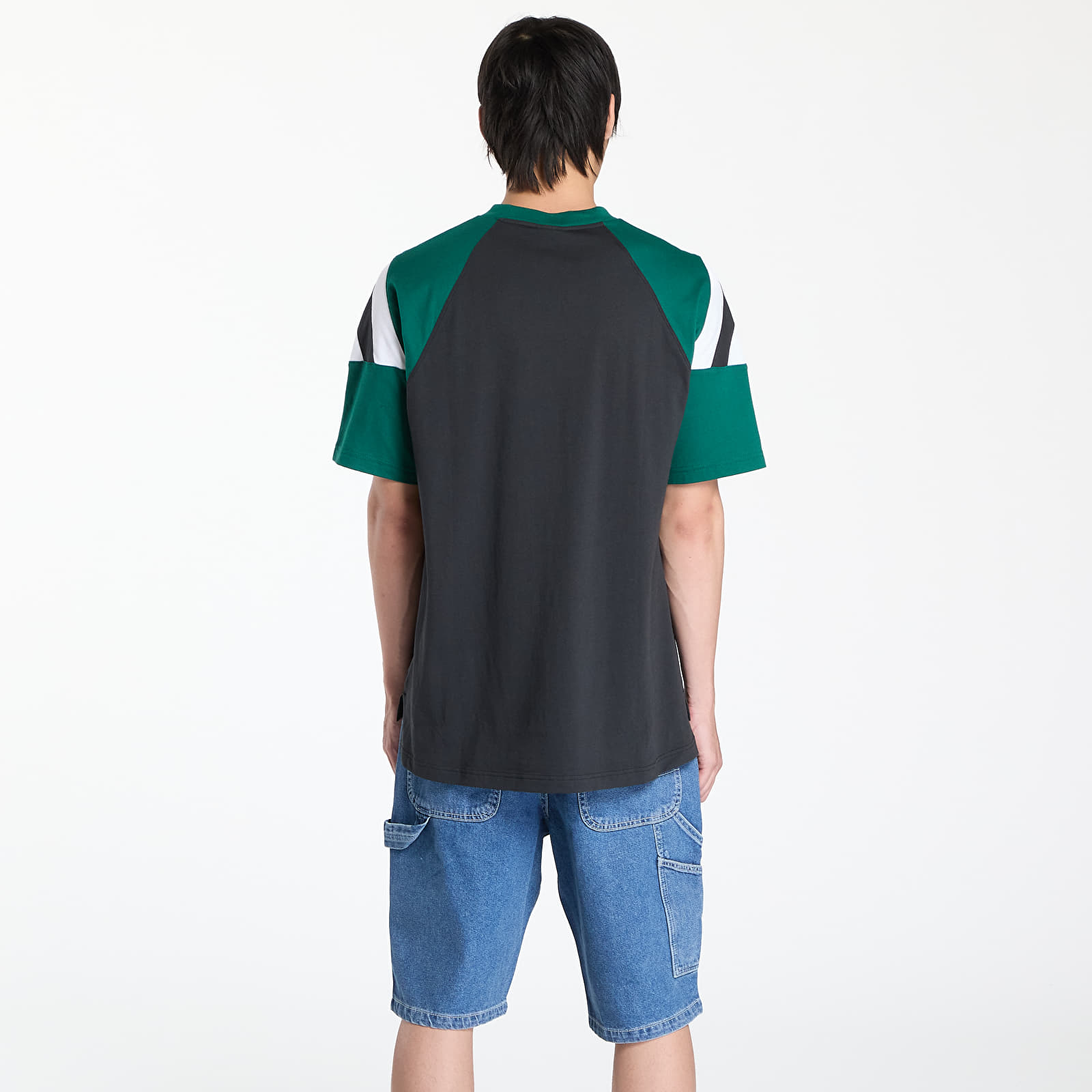 Meeste T-särgid adidas Archive Cutline T-Shirt Black/ Collegiate Green