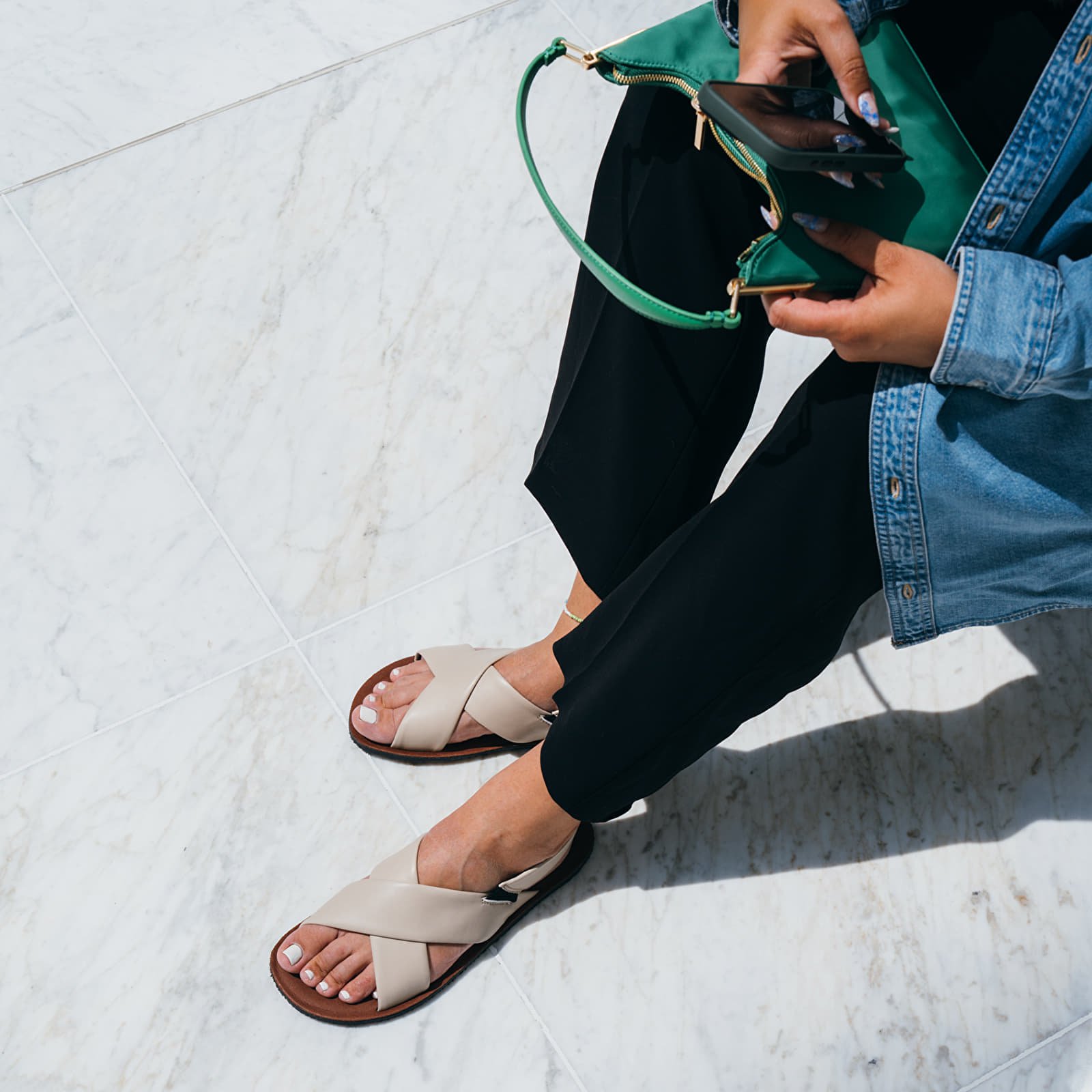 Naiste tossud ja kingad Groundies Verona Vegan Beige