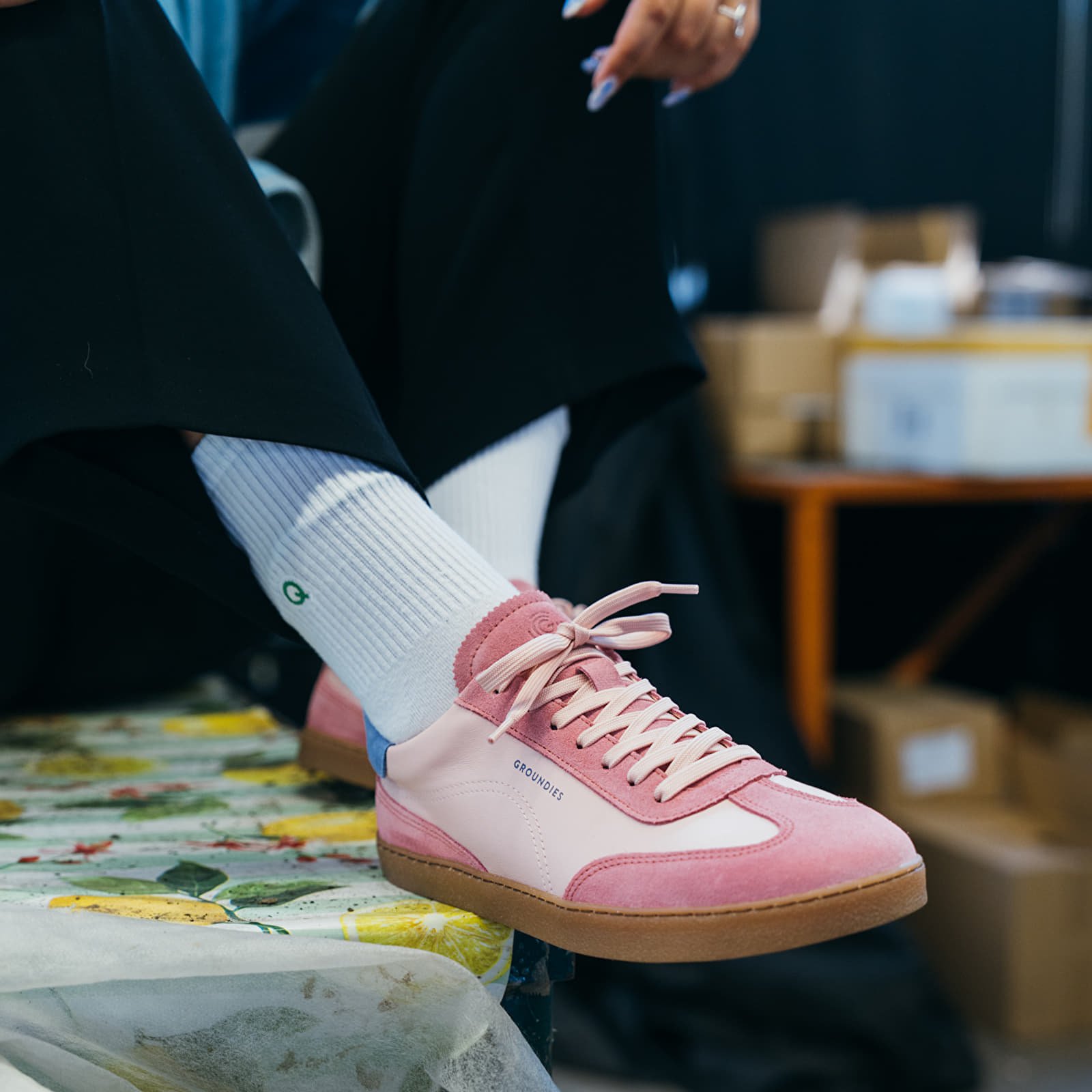 Women's sneakers and shoes Groundies Panama Women Rose/ Violett