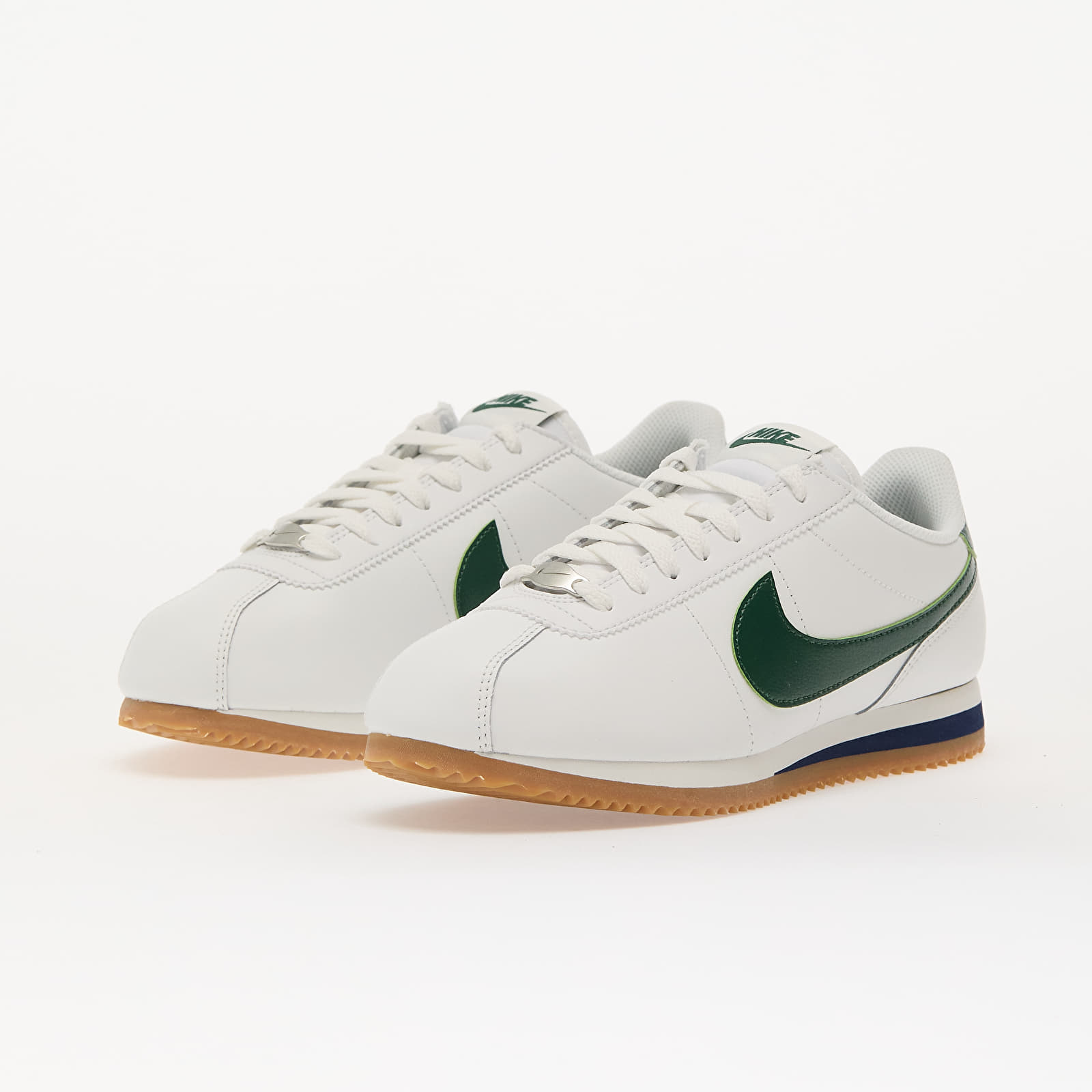 Meeste tossud ja kingad Nike Cortez Summit White/ Fir-Midnight Navy-Mtlc Silver-Gum Lt Brown