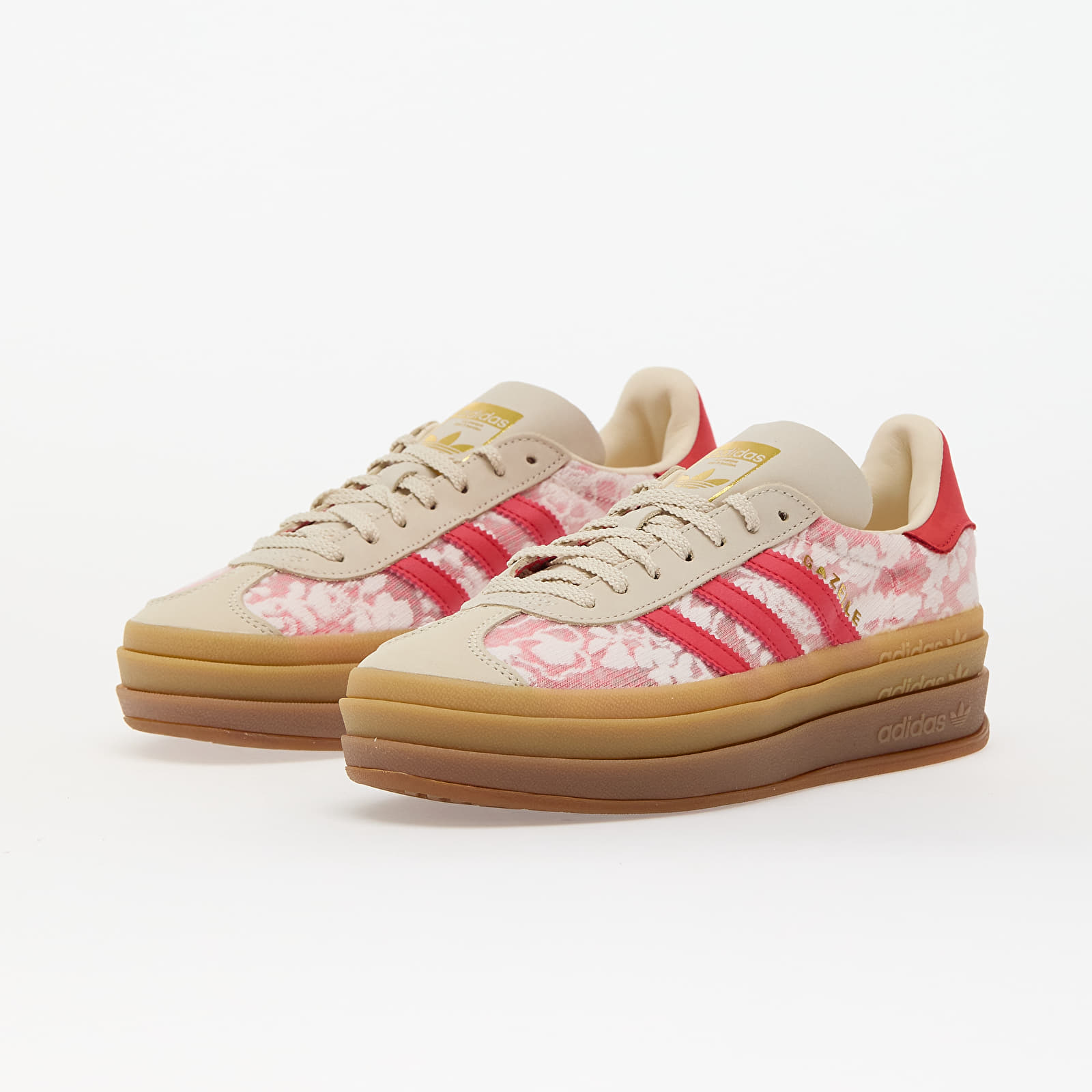 Naiste tossud ja kingad adidas x Liberty London Gazelle Bold W Ftw White/ Crew White/ Better Scarlet