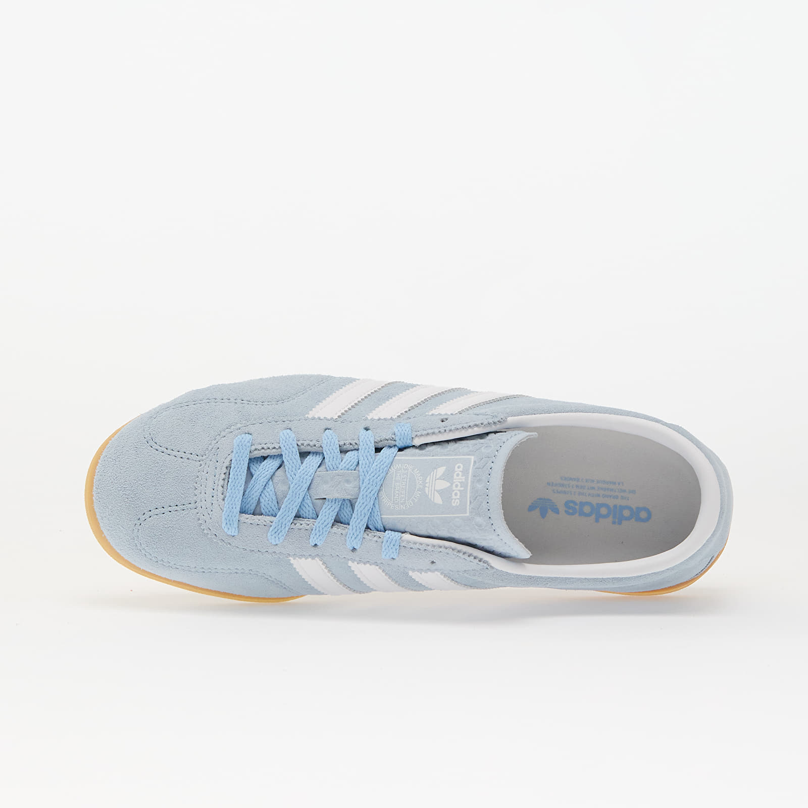 Moteriški sportiniai bateliai ir avalynė adidas Gazelle Lo Pro W Clear Sky/ Ftw White/ Gum