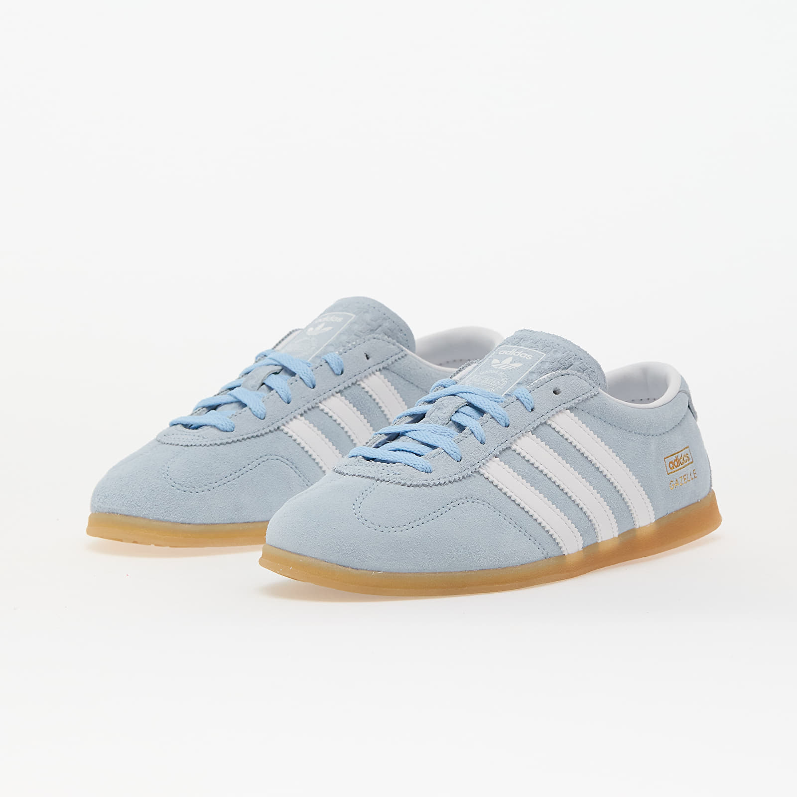 Moteriški sportiniai bateliai ir avalynė adidas Gazelle Lo Pro W Clear Sky/ Ftw White/ Gum