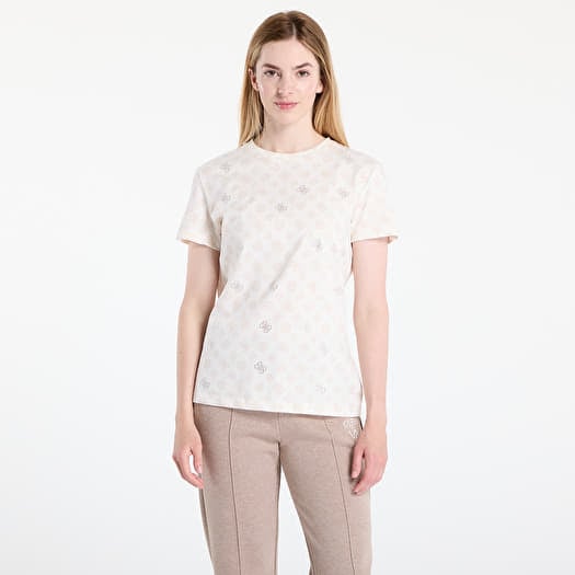 Majica GUESS Gloria Peony Ss T-Shirt Beige
